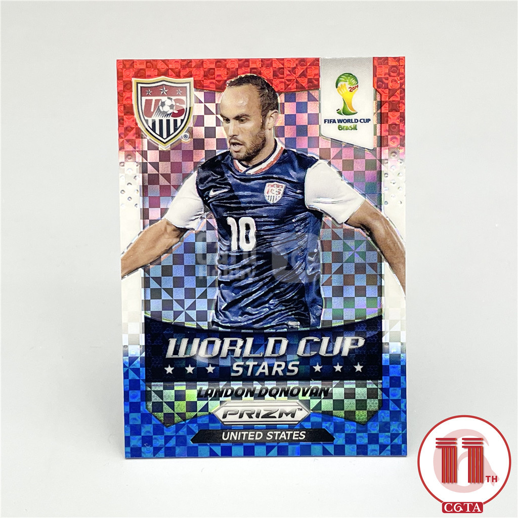 【CGTA USMNT】2014 Panini World Cup Prizm Landon Donovan Multi Color Stars 世界杯 美国 多诺万 红白蓝 三色折 明星特卡 边角如图 越秀山2679451 #Atm#