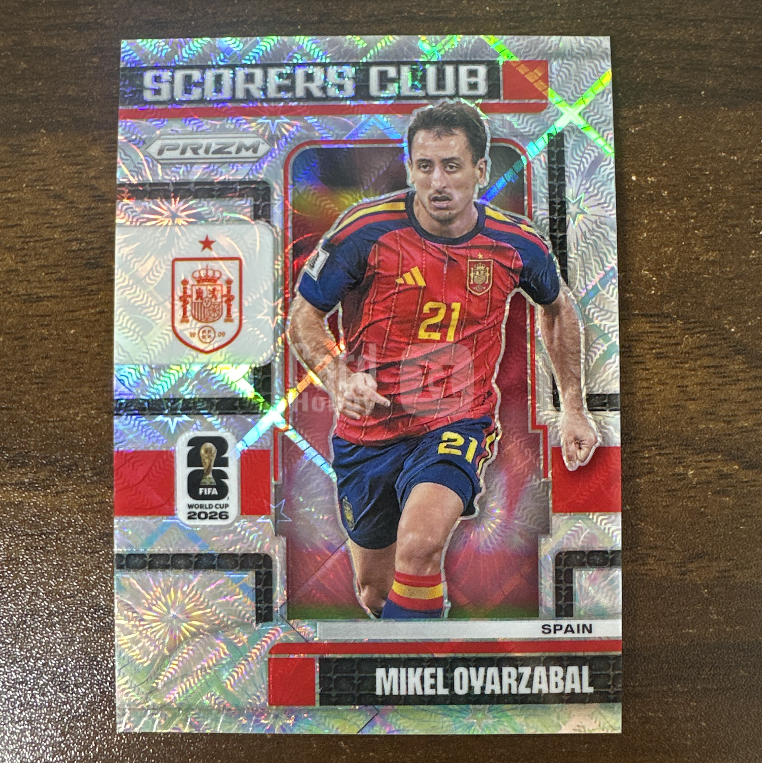（怪兽拍卖）GSW-D08 2026 Panini Prizm FIFA Mikel Oyarzabal 世界杯PZ 米克尔 奥亚萨瓦尔 西班牙 特卡 烟花折 卡品如图 Z1