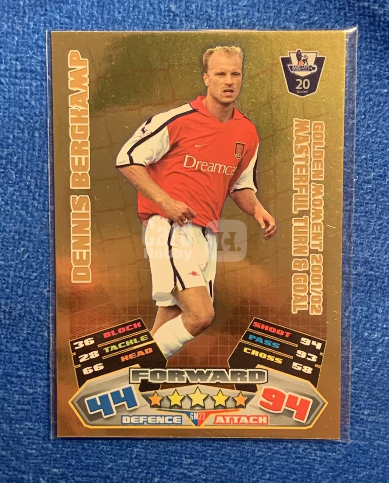 2011-12 Topps Premier Dennis Bergkamp 英超 大比例金色瞬间烫金特卡 阿森纳Arsenal 博格坎普 英超冠军 荷兰Holland阿贾克斯Ajax国际米兰Inter