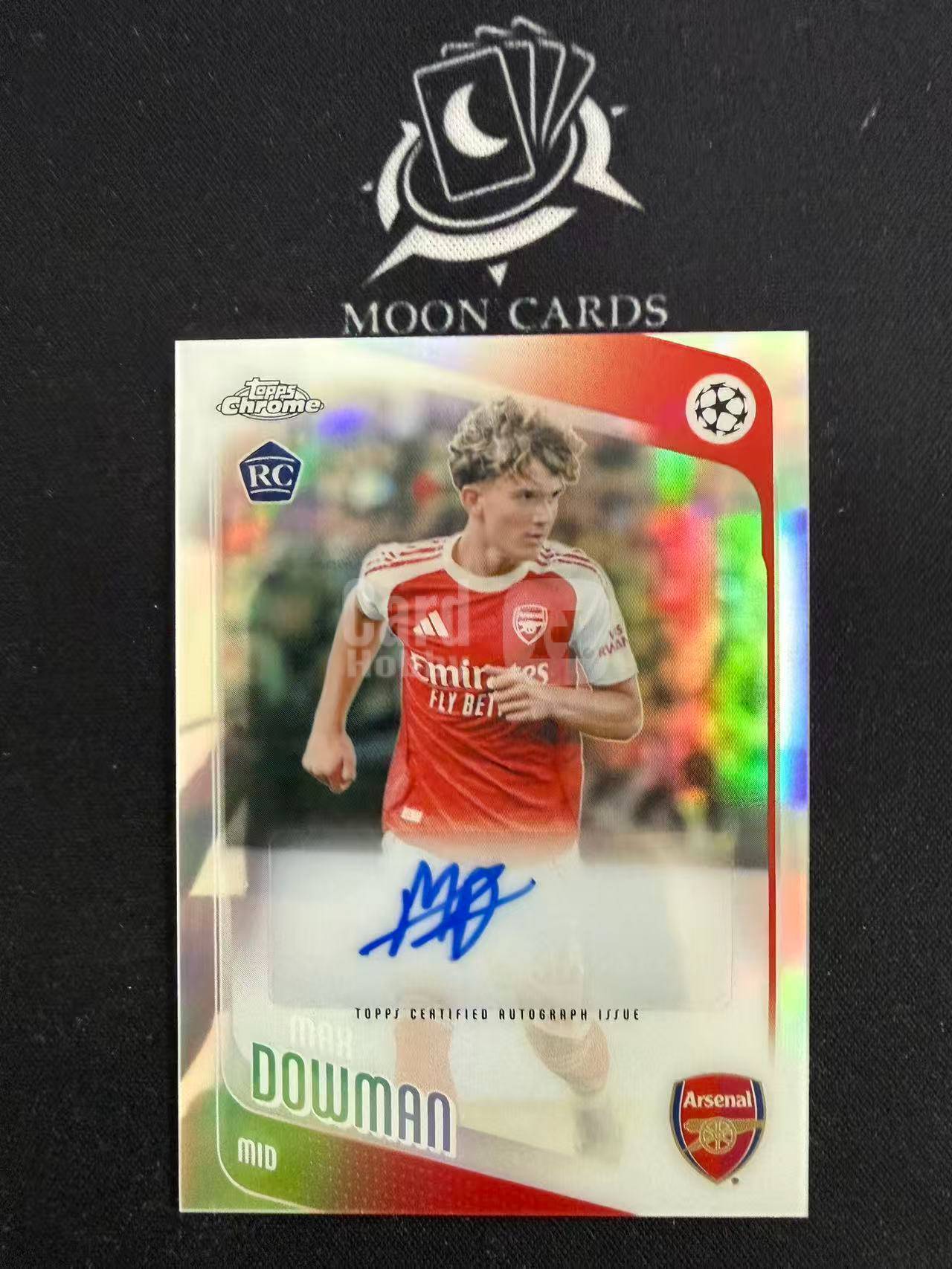 【梦卡拍卖】 2025-26 Topps Chroem Max Dowman 新秀 马克斯 道曼 银折 折射 签字 细节如图 #Ci# 三金喵姐