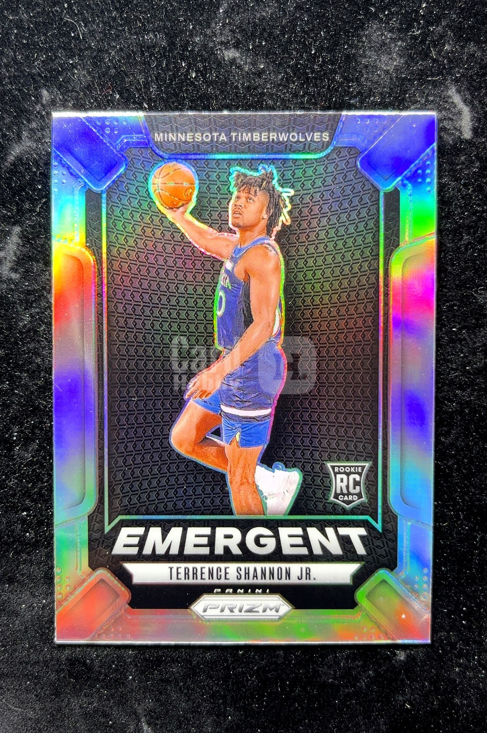 【小白1%代卖】2024 Panini Prizm Emergent 新兴 Terrence Shannon Jr. 特伦斯·香农 银折 折射 新秀 RC 卡品如图 高价值 #17 0702