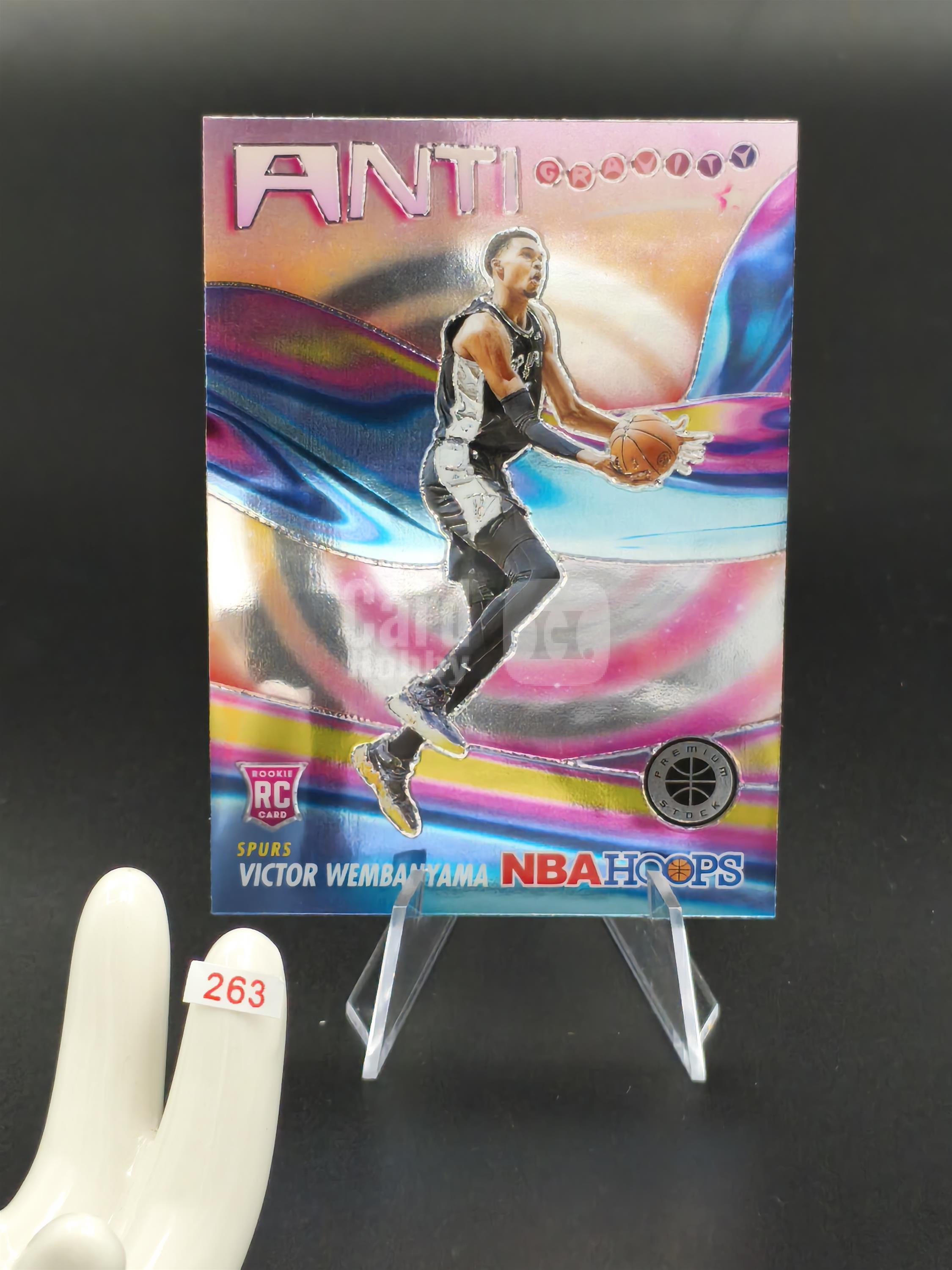【鹰歌拍卖】维克托·文班亚马 Wembanyama 反重力特卡 RC新秀|2023-24 Panini Hoops Premium Stock 斑马 马刺 状元秀 凑套必备 不保卡品 #keep