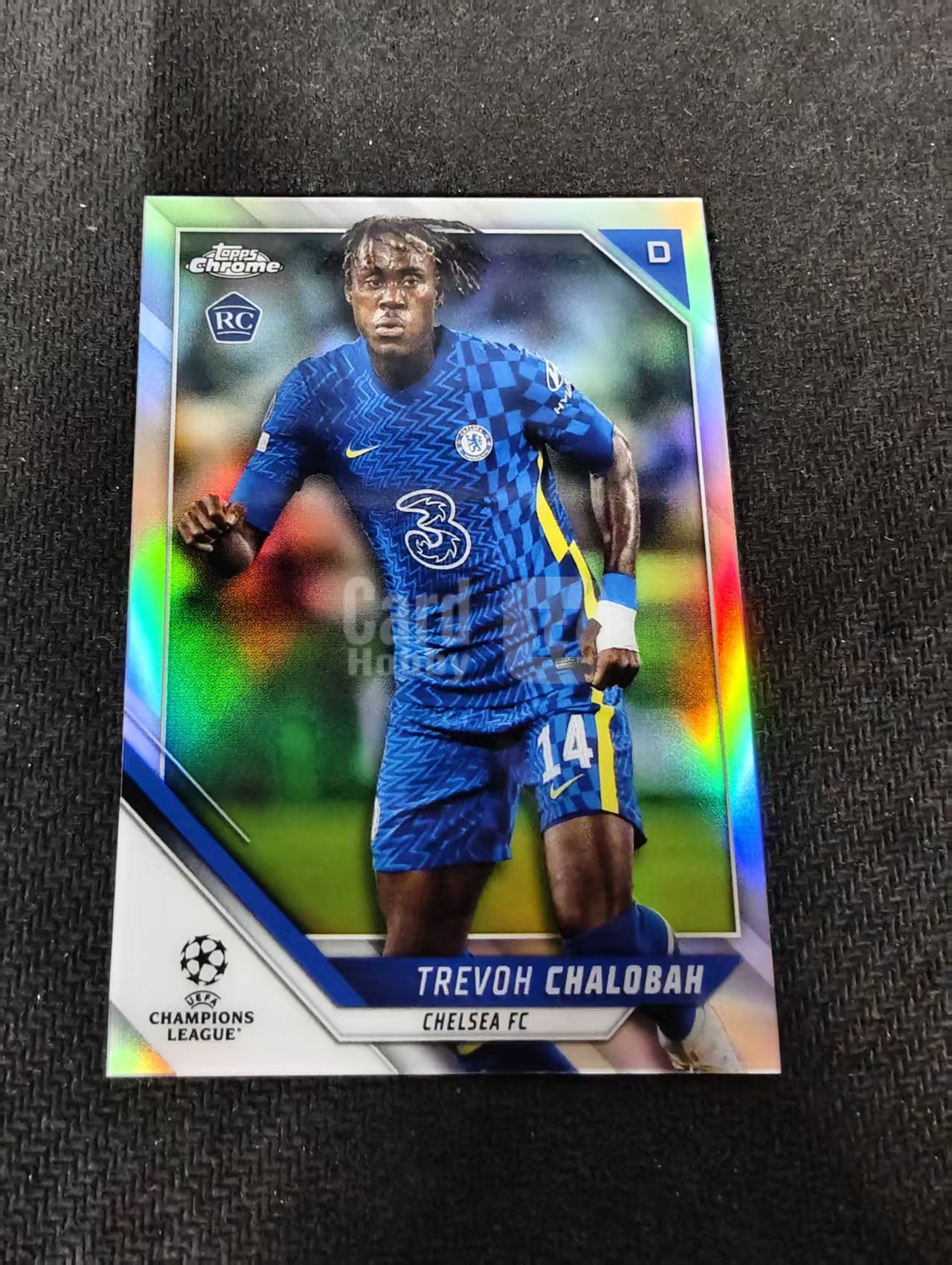 【可合并,不累计】2022 Topps Chrome Trevoh Chalobah 欧冠 tc 切尔西 查洛巴 新秀 rc 银折 划痕 边角瑕疵 #59