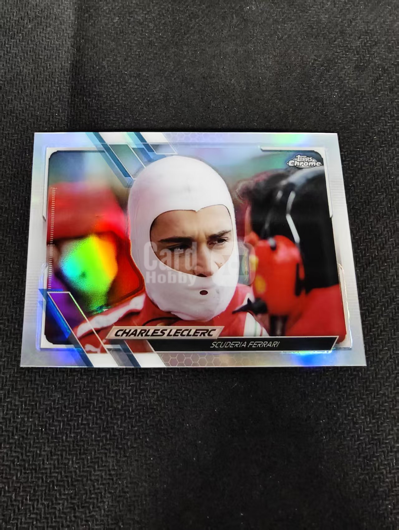 2021 Topps Chrome Charles Leclerc F1 法拉利 勒克莱尔 银折 划痕 边角瑕疵 #25