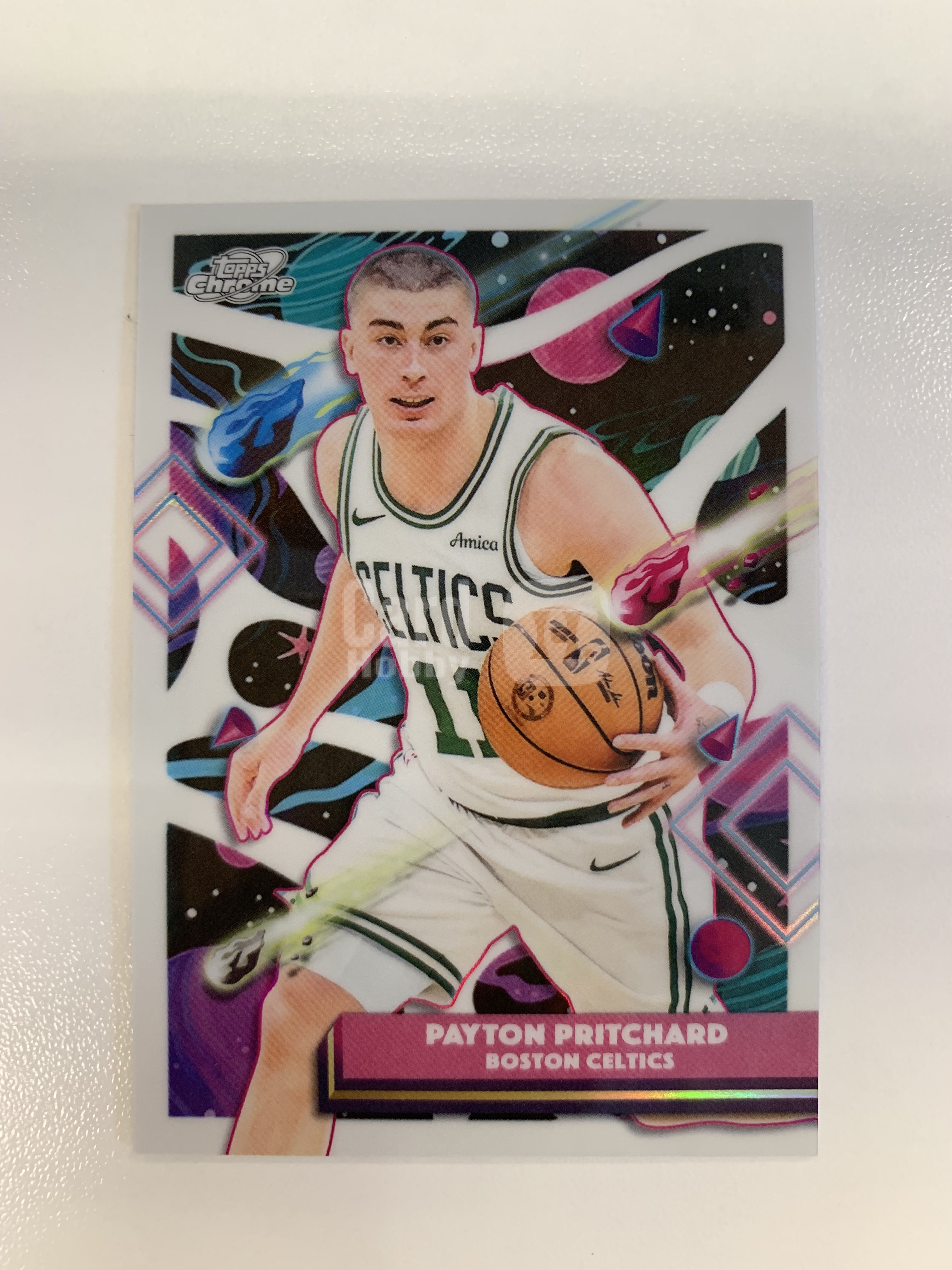 2025‑26 Topps Chrome Cosmic Payton Pritchard 普理查德 凯尔特人 White Hole 白洞折 白折 大比例SP SBX