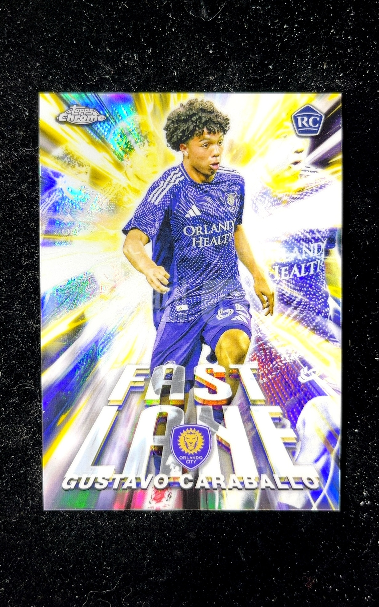 【小白1%代卖】2025 Topps Chrome Fast Lane 快车道特卡 GUSTAVO CARABALLO 古斯塔沃·卡巴拉洛 银折 折射 极具价值 收藏必备 ORLANDO 0607