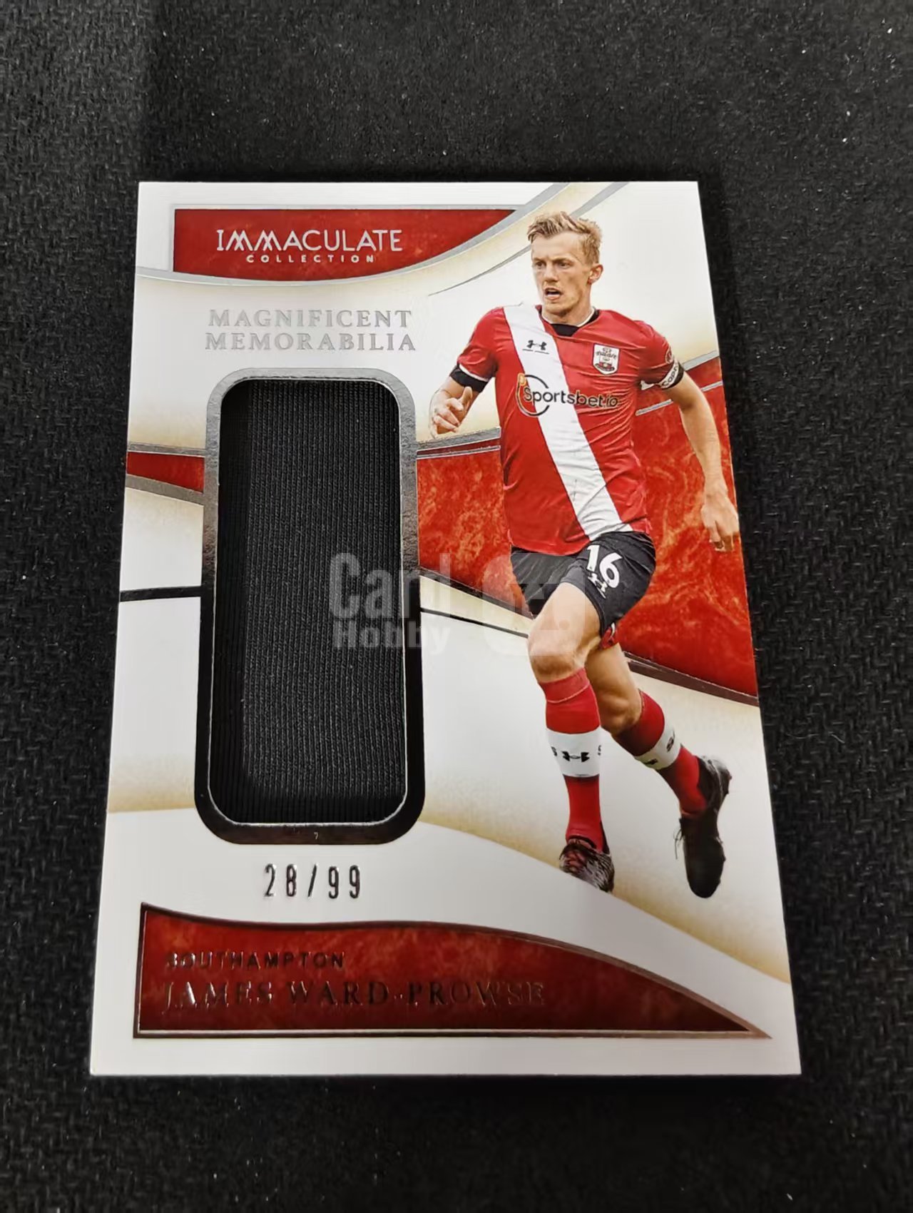 2020 Panini Immaculate James Ward Prowse 爱咪咪 南安普顿 沃德 普劳斯 大窗 落场 亲穿 球衣卡 99编 瑕疵如图