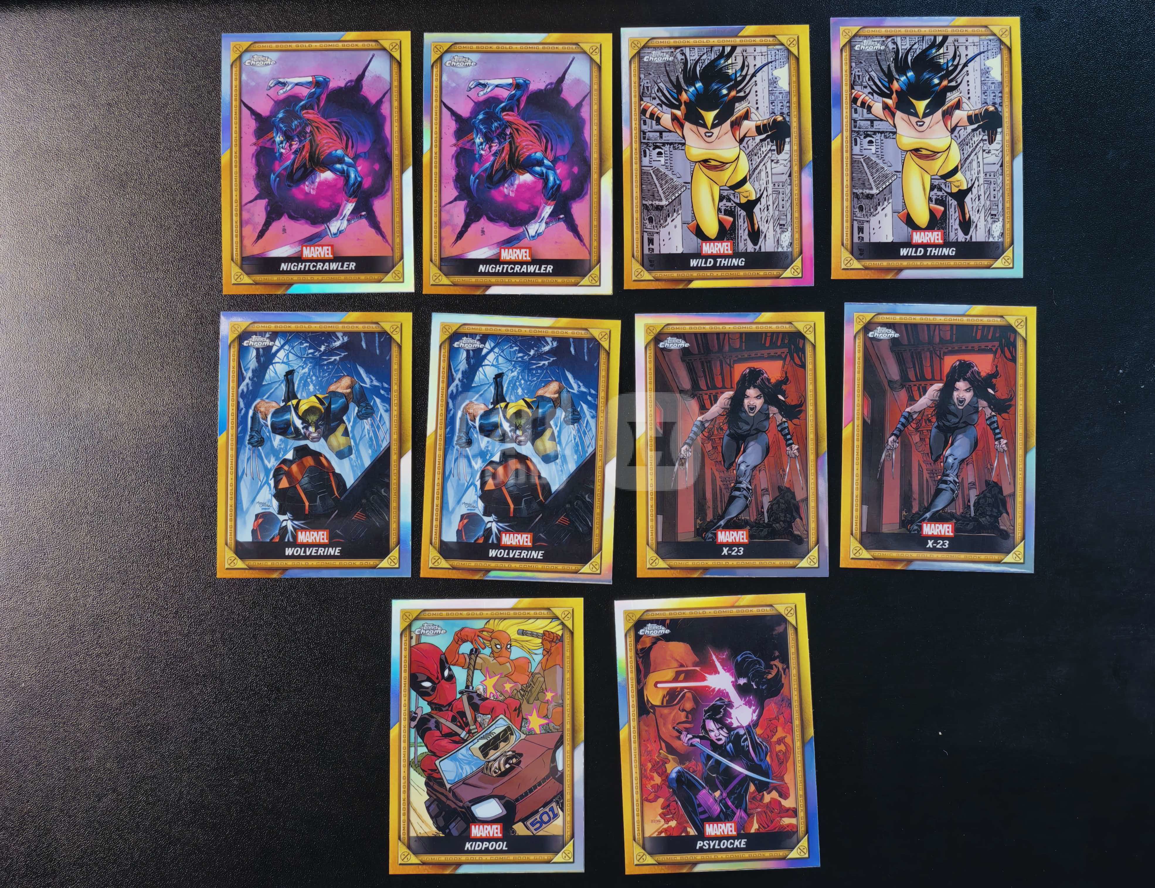 2025 Topps Chrome Marvel Deadpool 漫威 死侍与金刚狼 银折 10张打包出 卡品如图 拍前看描述 只合并当天 不累计