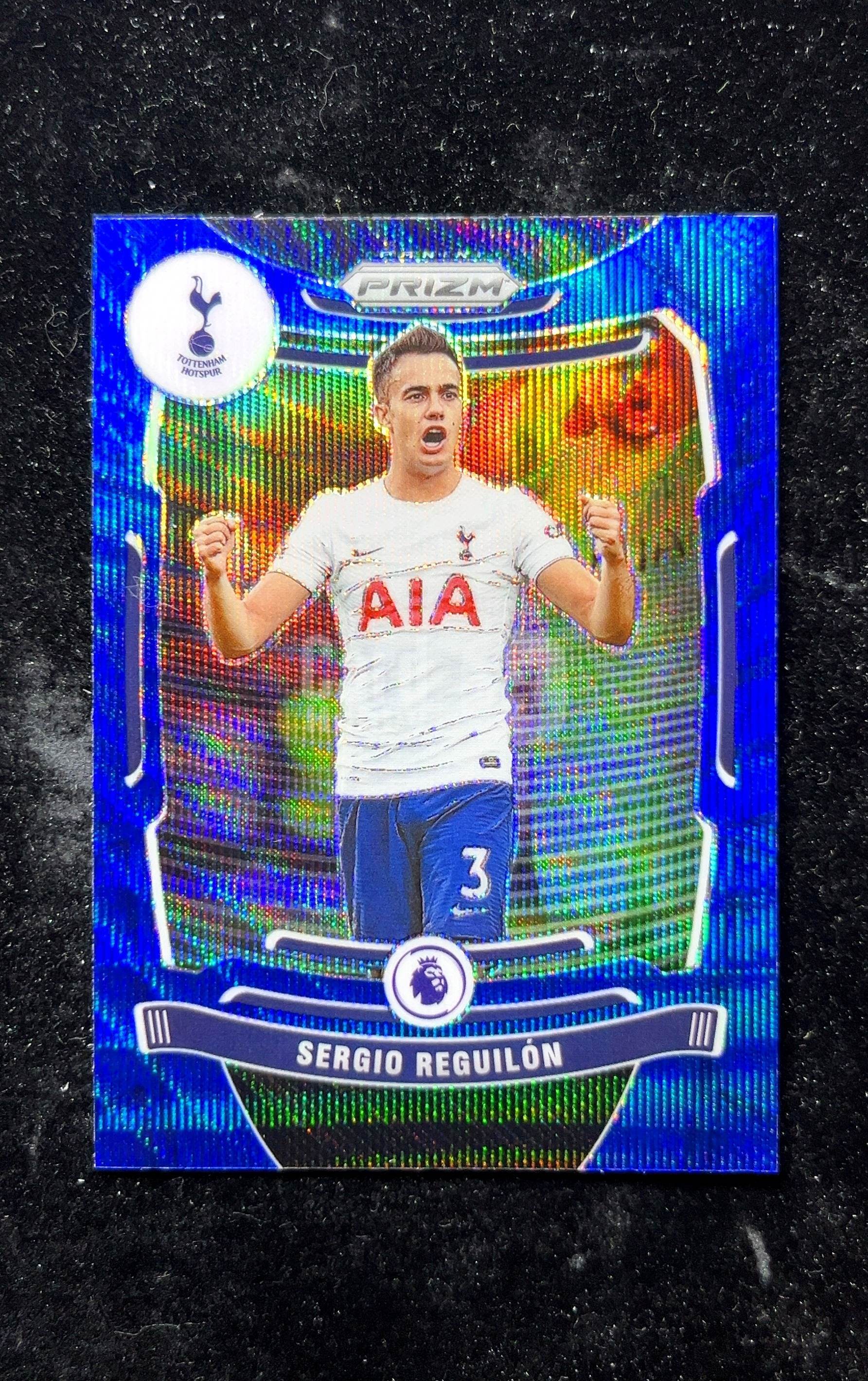 【小白1%代卖】2021 Panini Prizm Sergio Reguilón 塞尔吉奥·雷吉隆 蓝Wave折 折射 卡品如图 高价值 #152 Tottenham Hotspur 0625