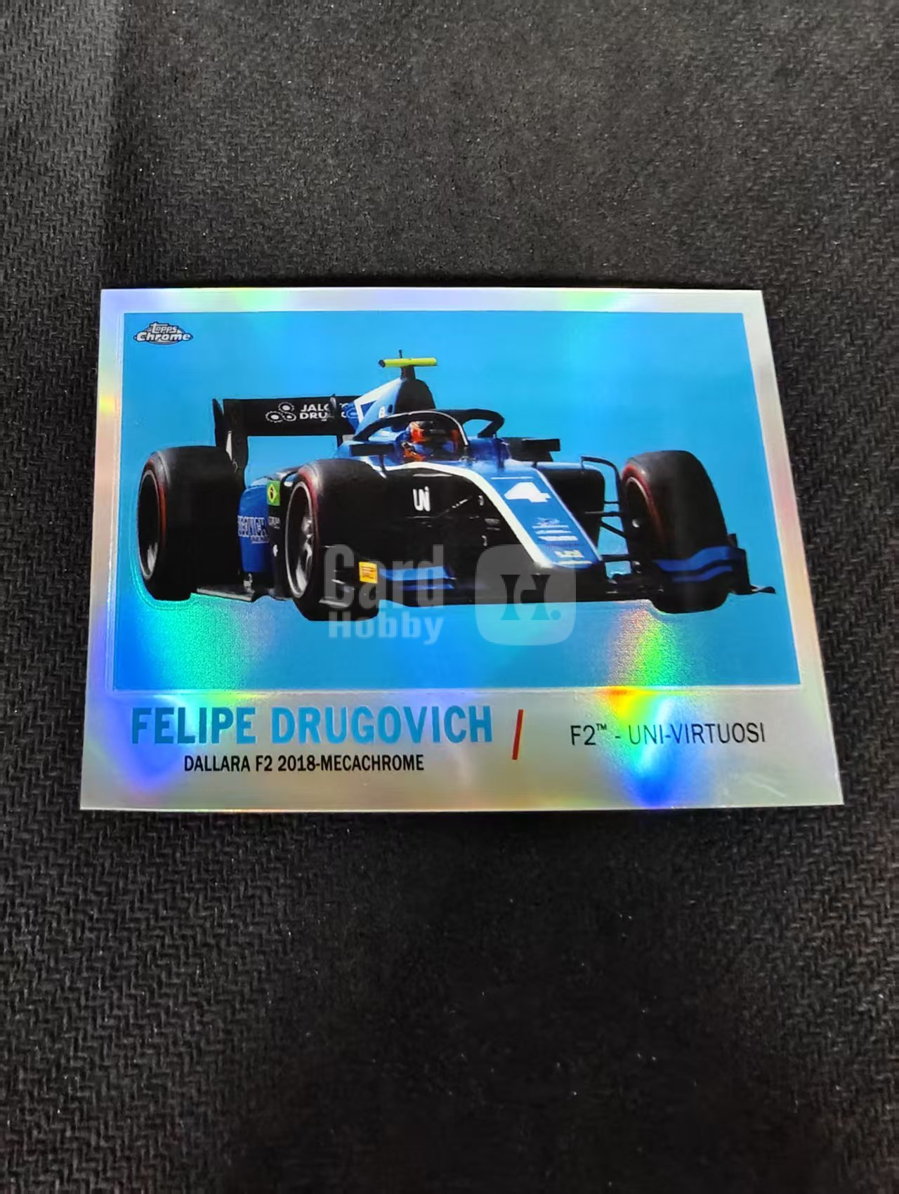【可合并,不累计】2021 Topps Chrome Felipe Drugovich 费利佩 德科维奇 银折 F1 划痕 边角瑕疵 #FD