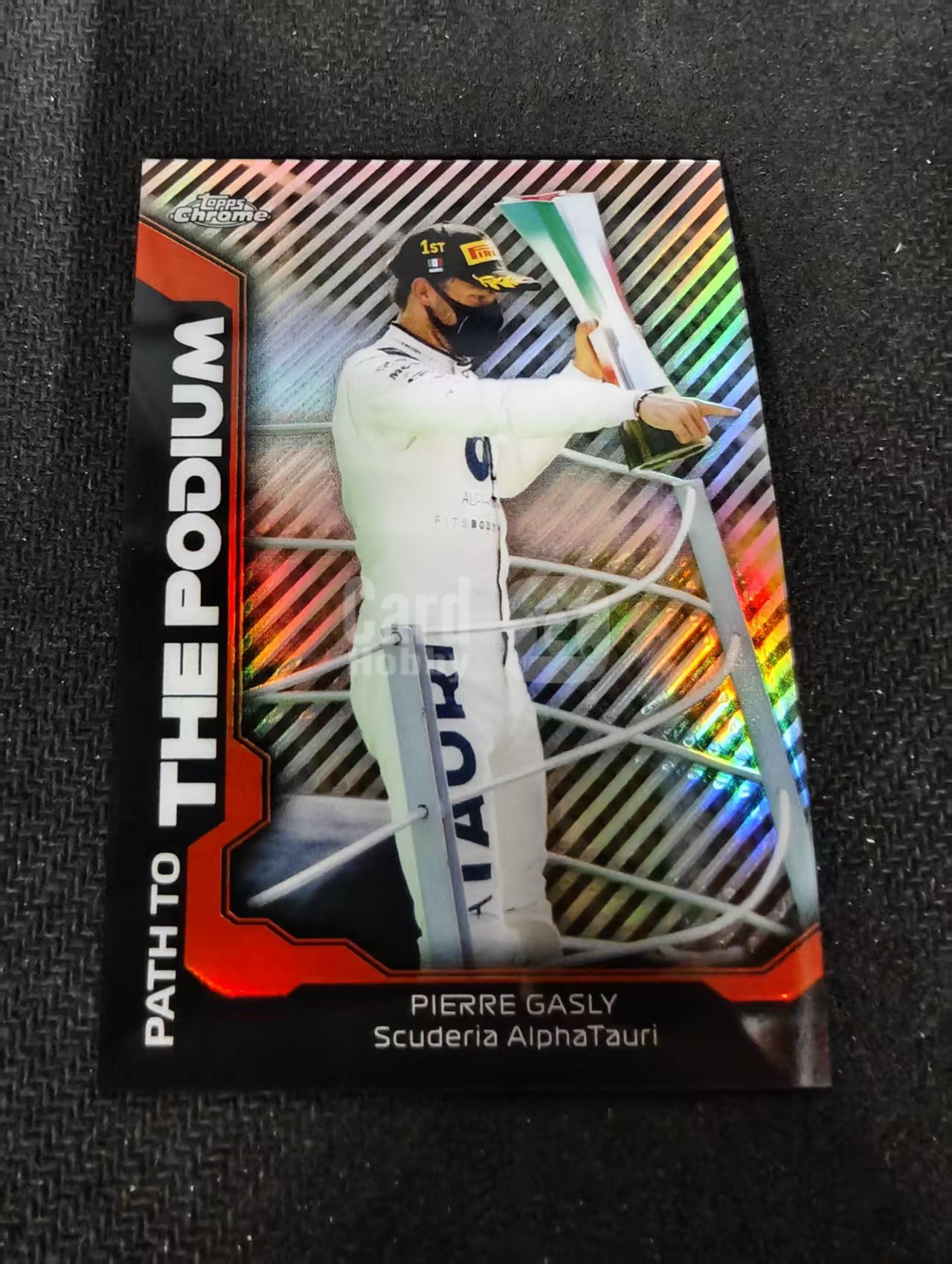 2021 TOPPS F1 CHROME Pierre Gasly F1 皮埃尔 加斯利 银折 the podium特卡 边角瑕疵 #PG