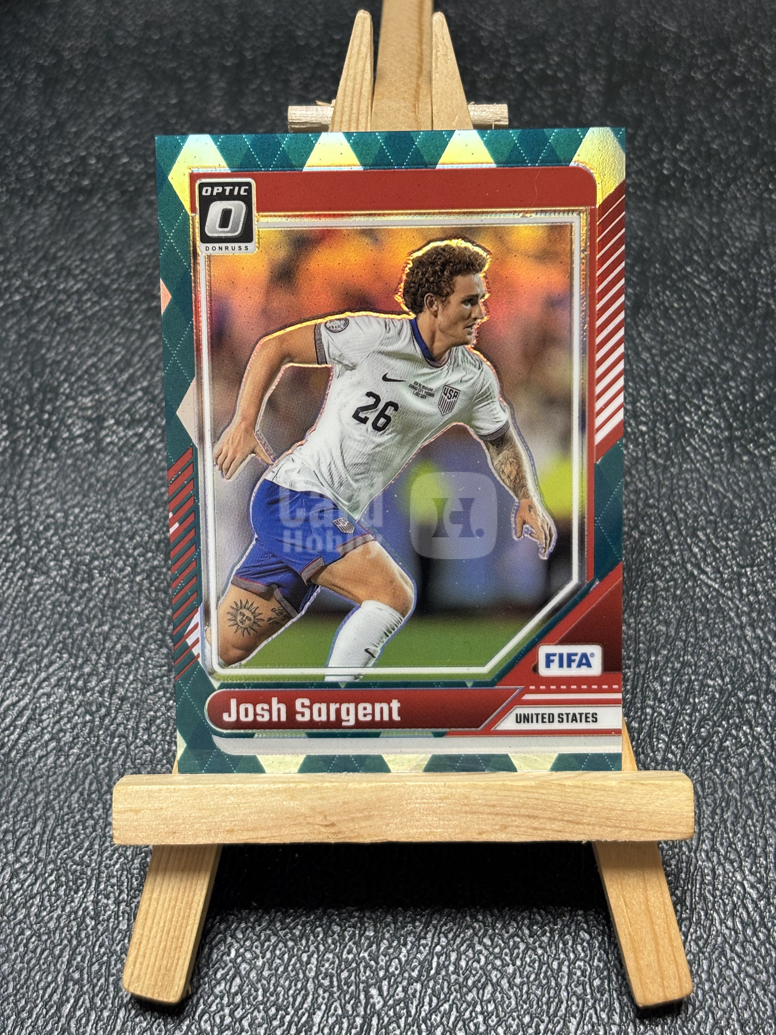2024-25 Panini Donruss Josh Sargent 萨金特 美国 国际版 棱形折 杜蕾斯 银折 实卡精美 收藏必备 卡品如图 七七代卖 XO1