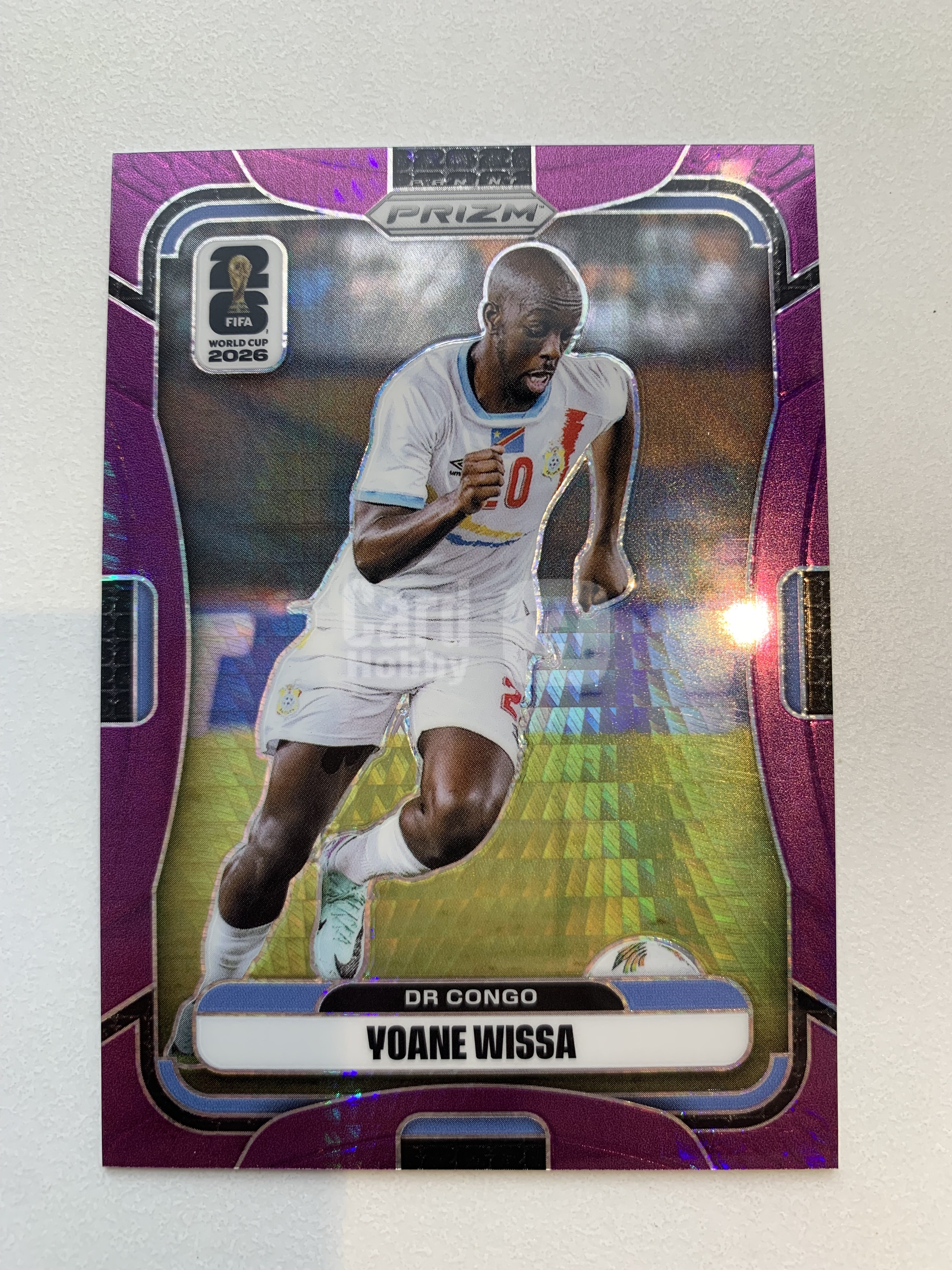 2026 Panini Prizm Fifa World Cup 世界杯pz Yoane Wissa 刚果 维萨 299编 紫脉冲折 op
