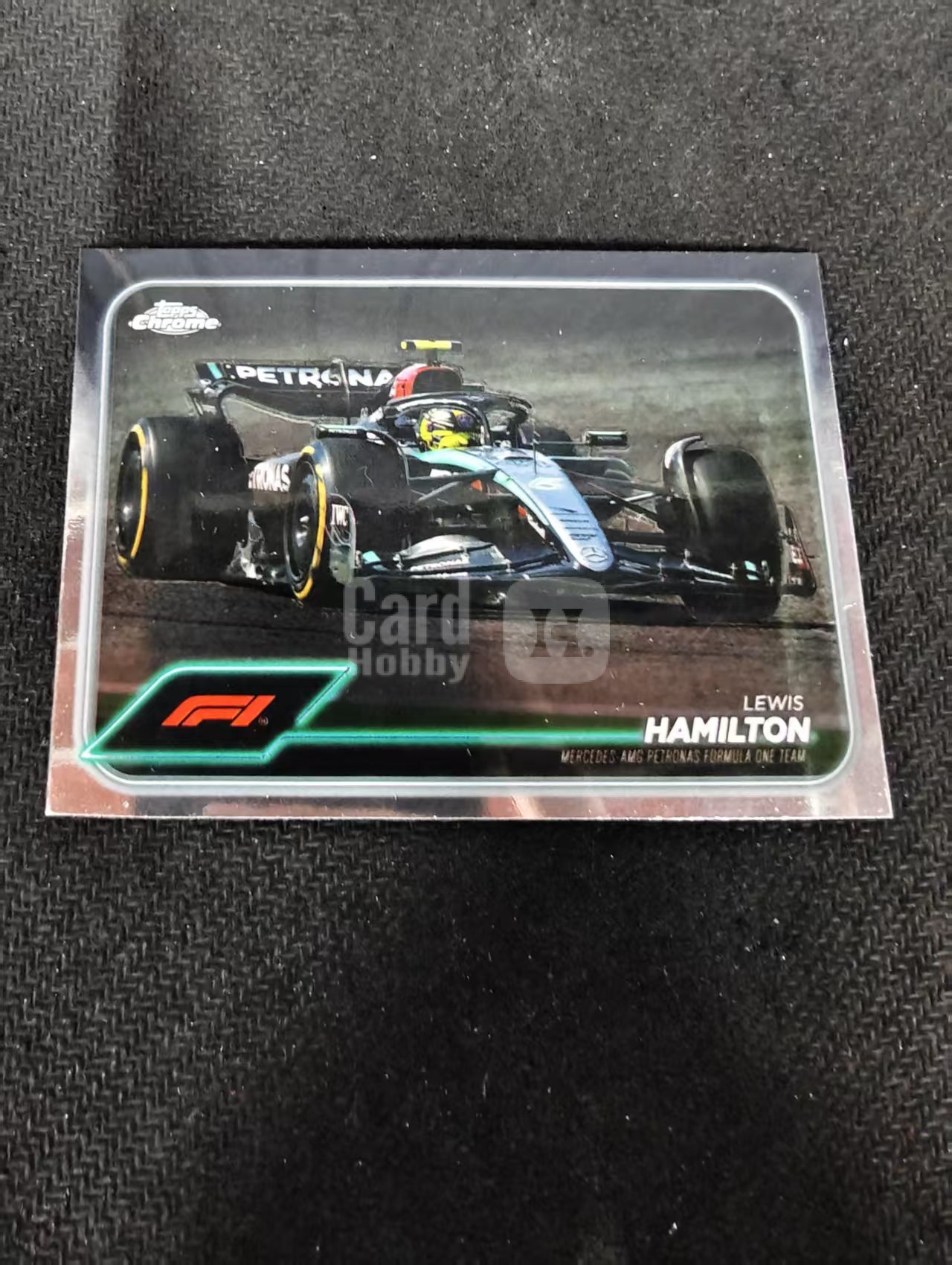 2024 Topps Chrome F1 Lewis Hamilton 刘易斯 汉密尔顿 奔驰AMG车队 老汉 划痕 边角瑕疵 #78