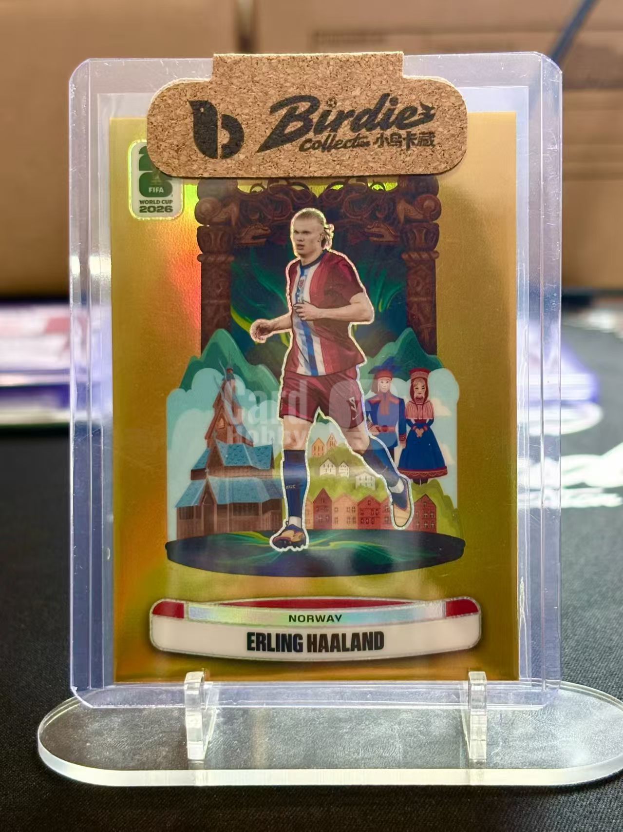 2026 Panini World Cup Prizm Erling Haaland 世界杯pz 哈兰德 哈宝 魔人布欧 挪威 曼城 多特蒙德 1/10编 首编 金地标 National Landmarks Hit 超大比例 收藏必备