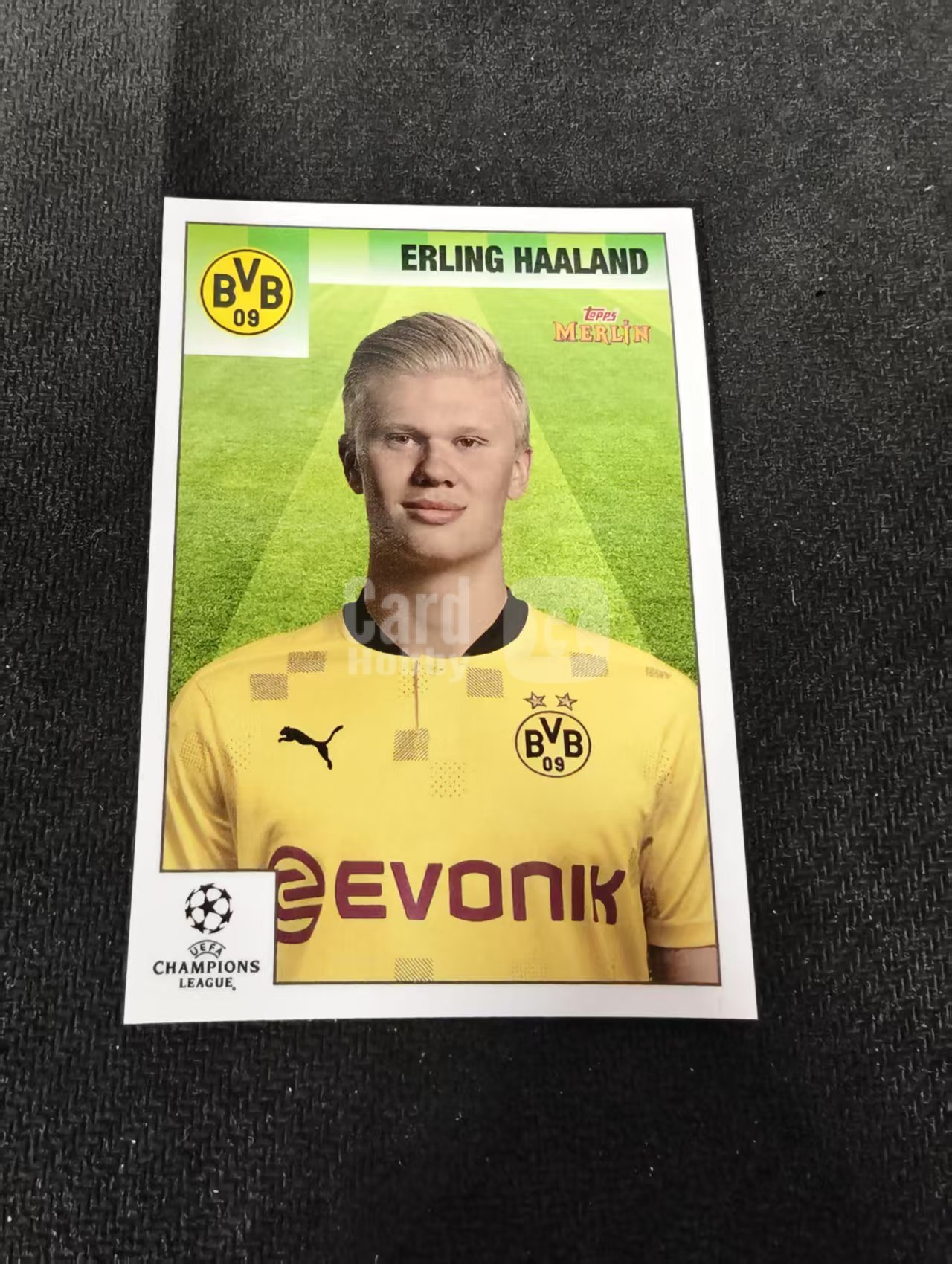 【可合并,不累计】2021 Topps Merlin 梅林95 ERLING HAALAND 哈兰德 多特蒙德 划痕 边角瑕疵 #25