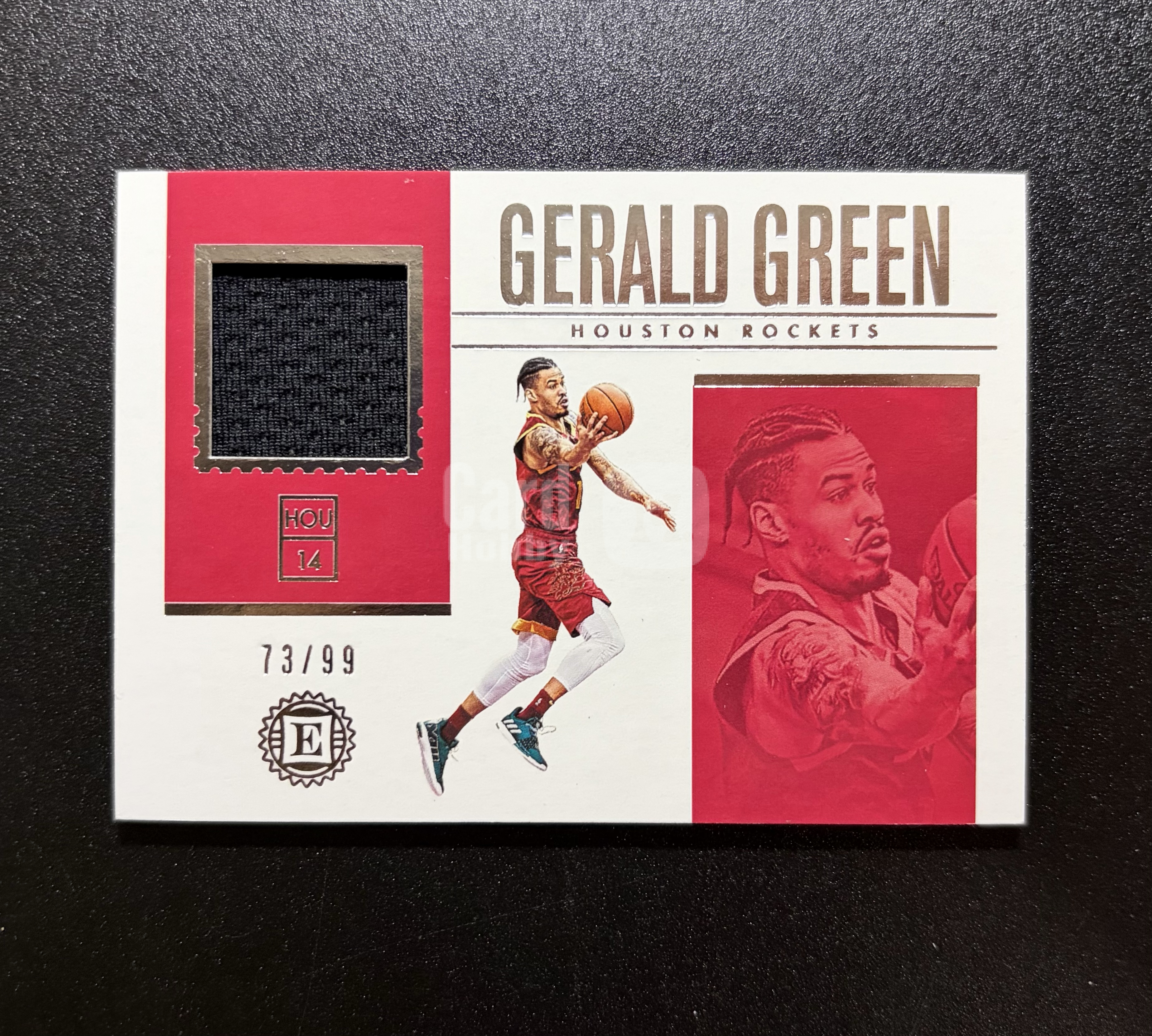 2018-19 Panini Encased Gerald Green 【lge代卖】杰拉德 格林 物料 gu落场球衣切割 火箭 云端 收藏极佳