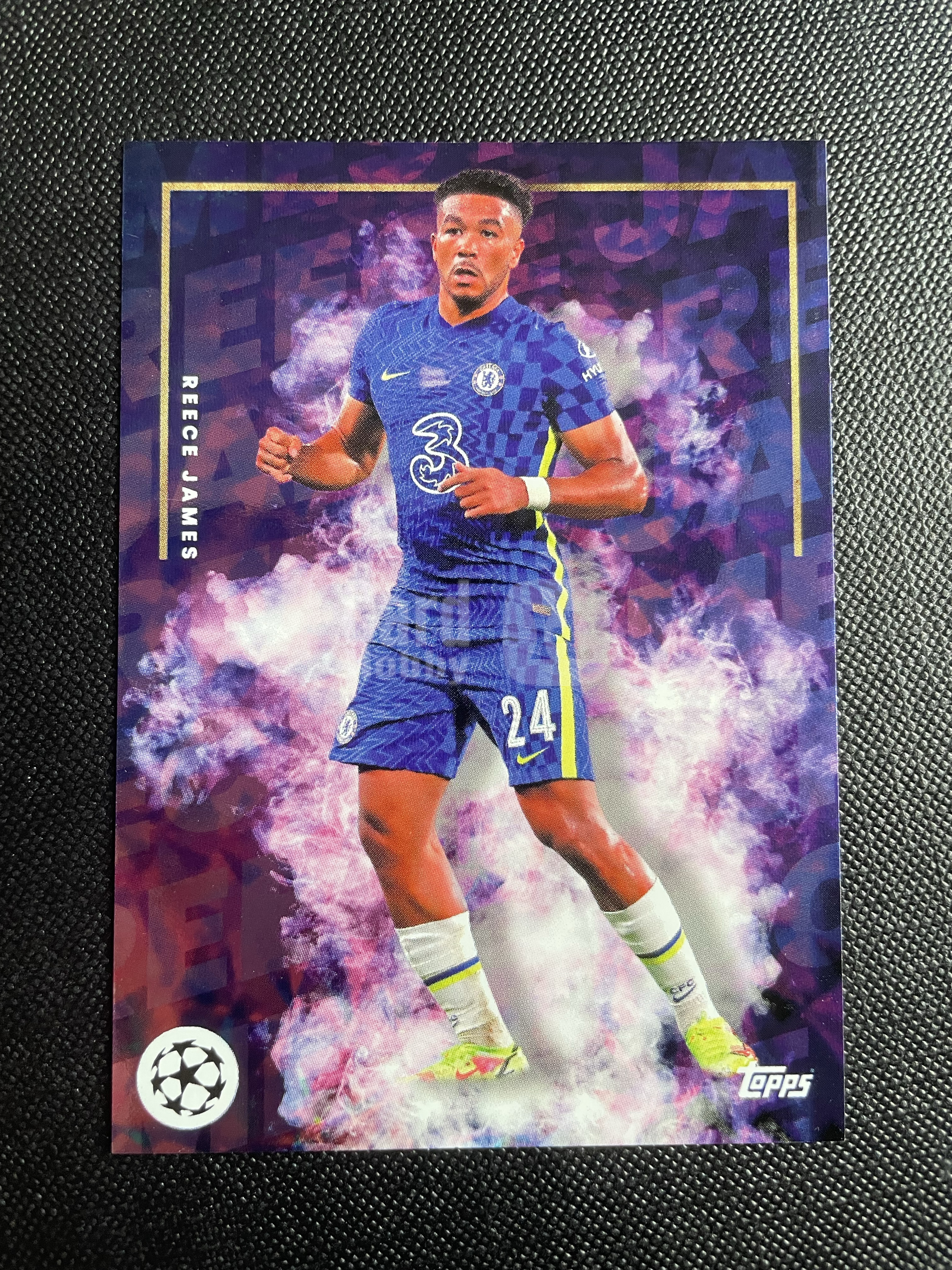 2022 Topps Mourinho Reece James 【hellfire拍卖】topps 穆里尼奥白金盒 切尔西 英格兰 里斯詹姆斯 base 轻微白边介意勿拍 YN