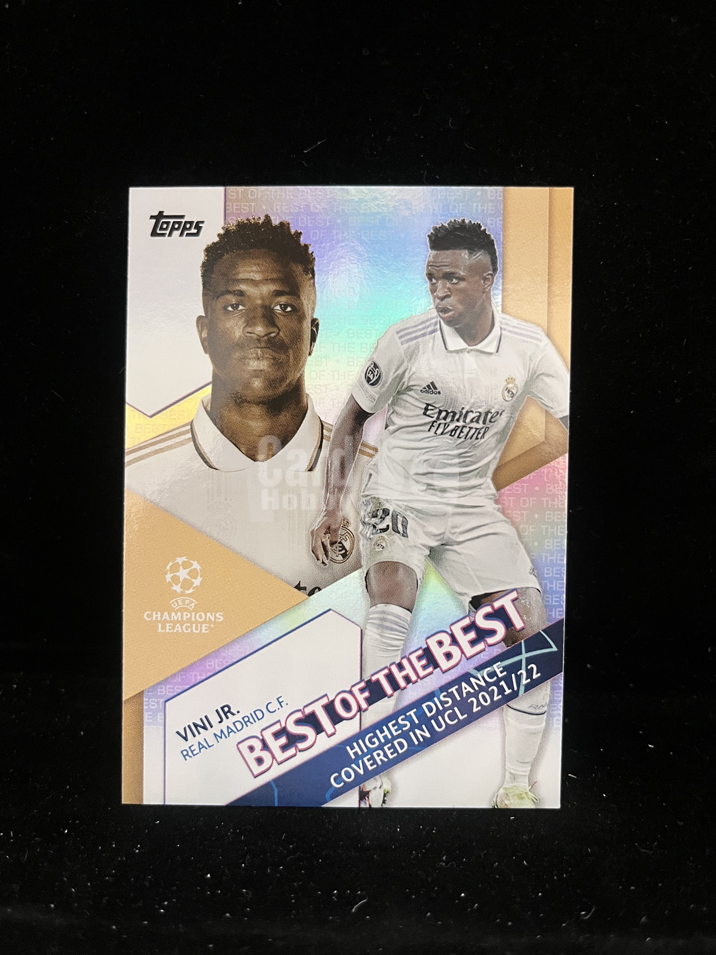 免费代拍 2022 Topps UEFA Club Competitions Best of the Best 欧冠 维尼修斯 Vinicius Jr. 折射 卡品如图#H401