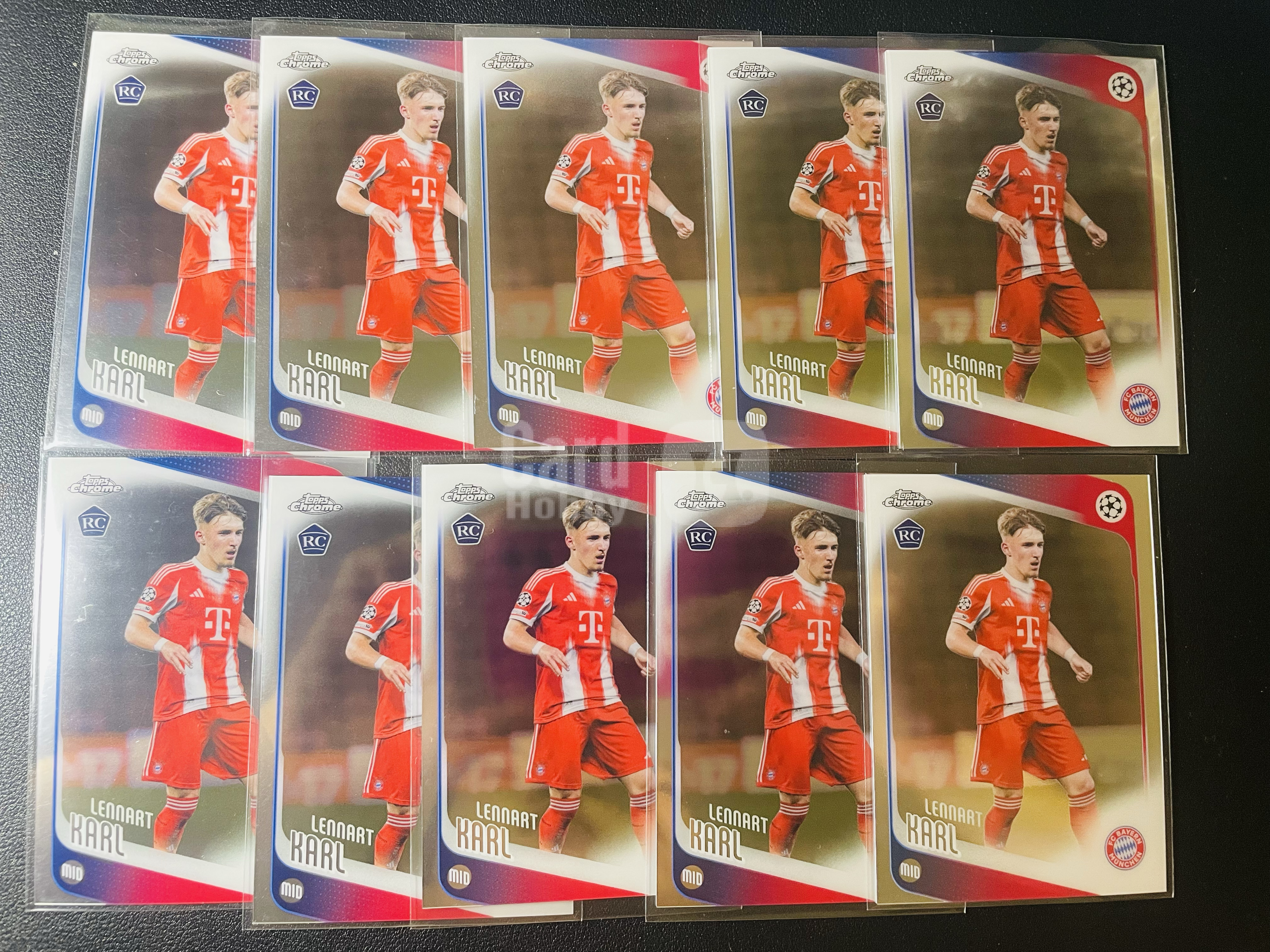 【鲨鱼代卖】2026 Topps Chrome LENNART KARL 欧冠TC 德国 拜仁慕尼黑 新秀RC 伦纳特 卡尔 base 10张lot不保品-SY4310