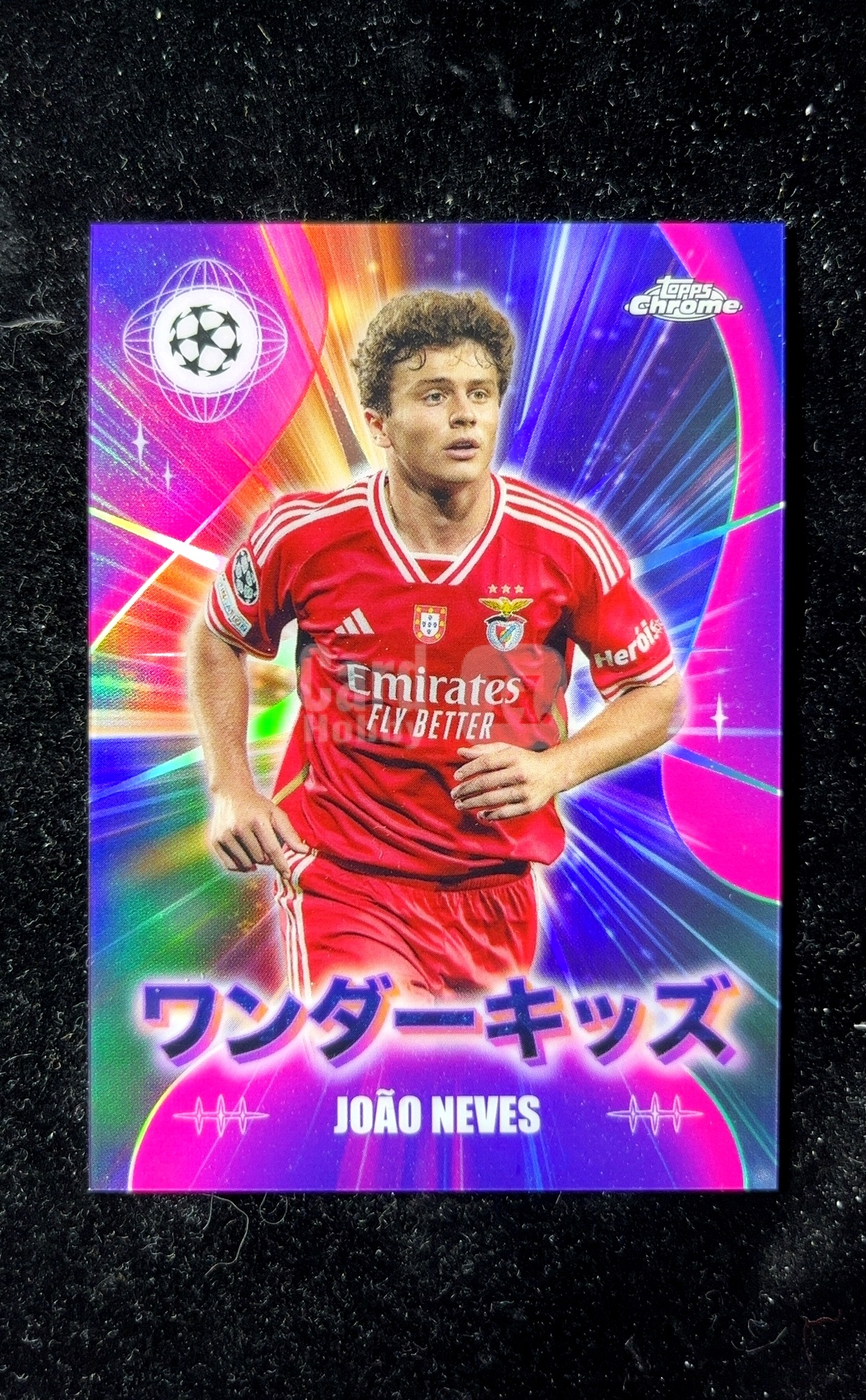 【小白1%代卖】2024 Topps Chrome Wonderkids 神奇小妖特卡 日版 JOÃO NEVES 若昂·内维斯 紫折 折射 凑套必备 极具价值 #WK-19 0605