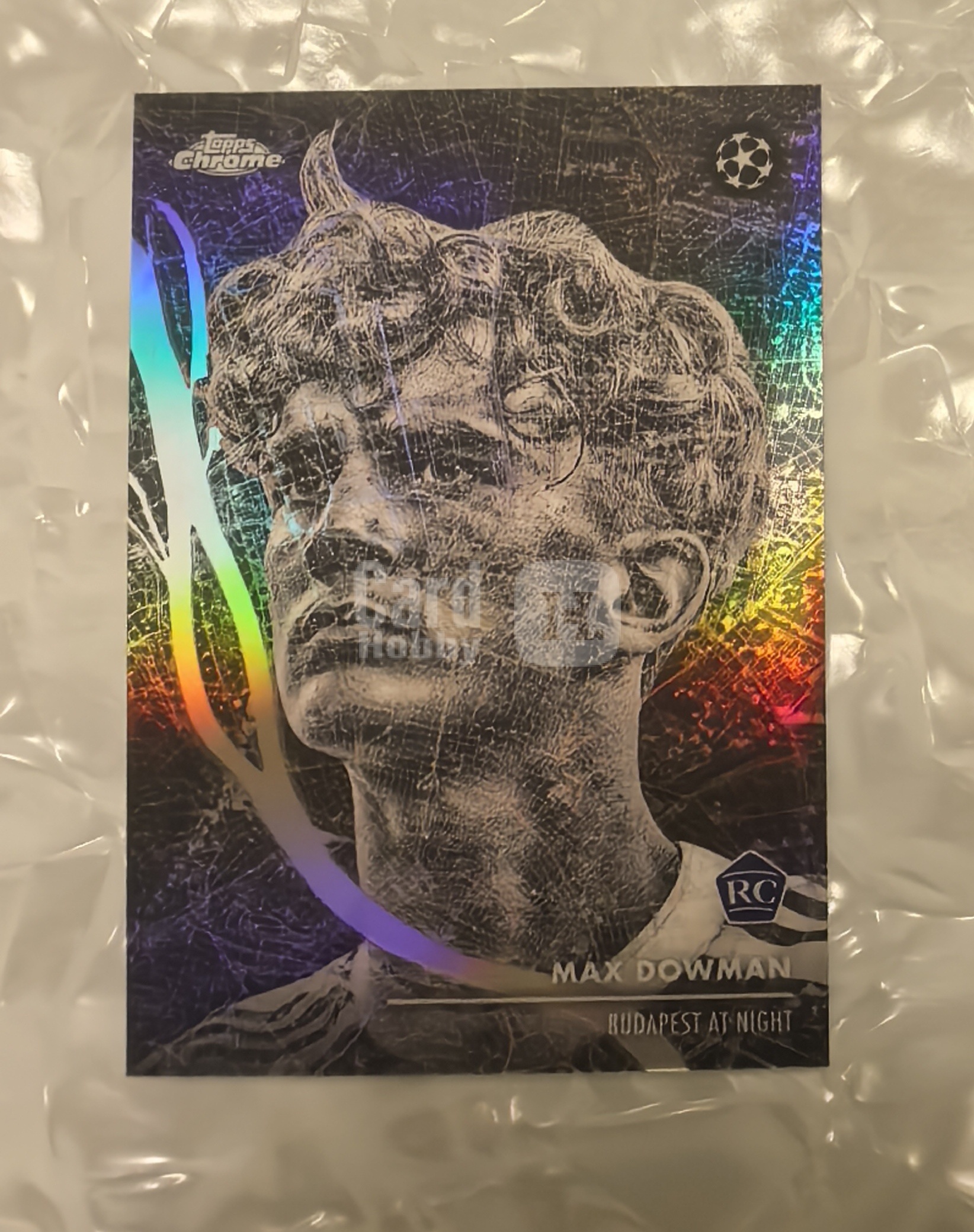 2025-26 Topps Chrome Max Dowman RC 马克斯 道曼 布达佩斯之夜 超大比例 阿森纳 RC新秀 欧冠TC 卡品如图