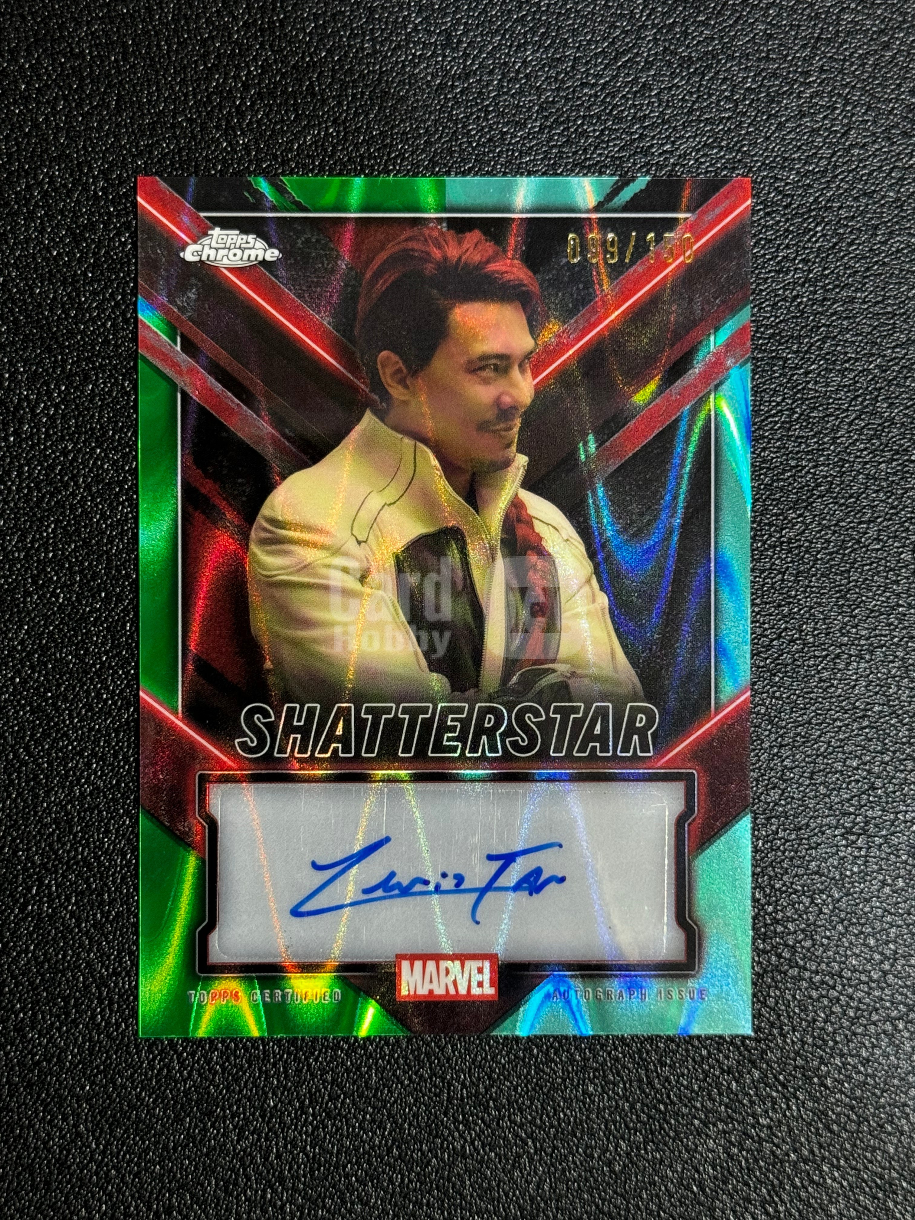 2025 Topps Marvel (MCU) 老王代理拍卖 漫威 死侍 金刚狼 Deadpool Wolverine 双色折 150编 演员 签字 Lewis Tan 刘易斯・谭 饰 碎星 TG