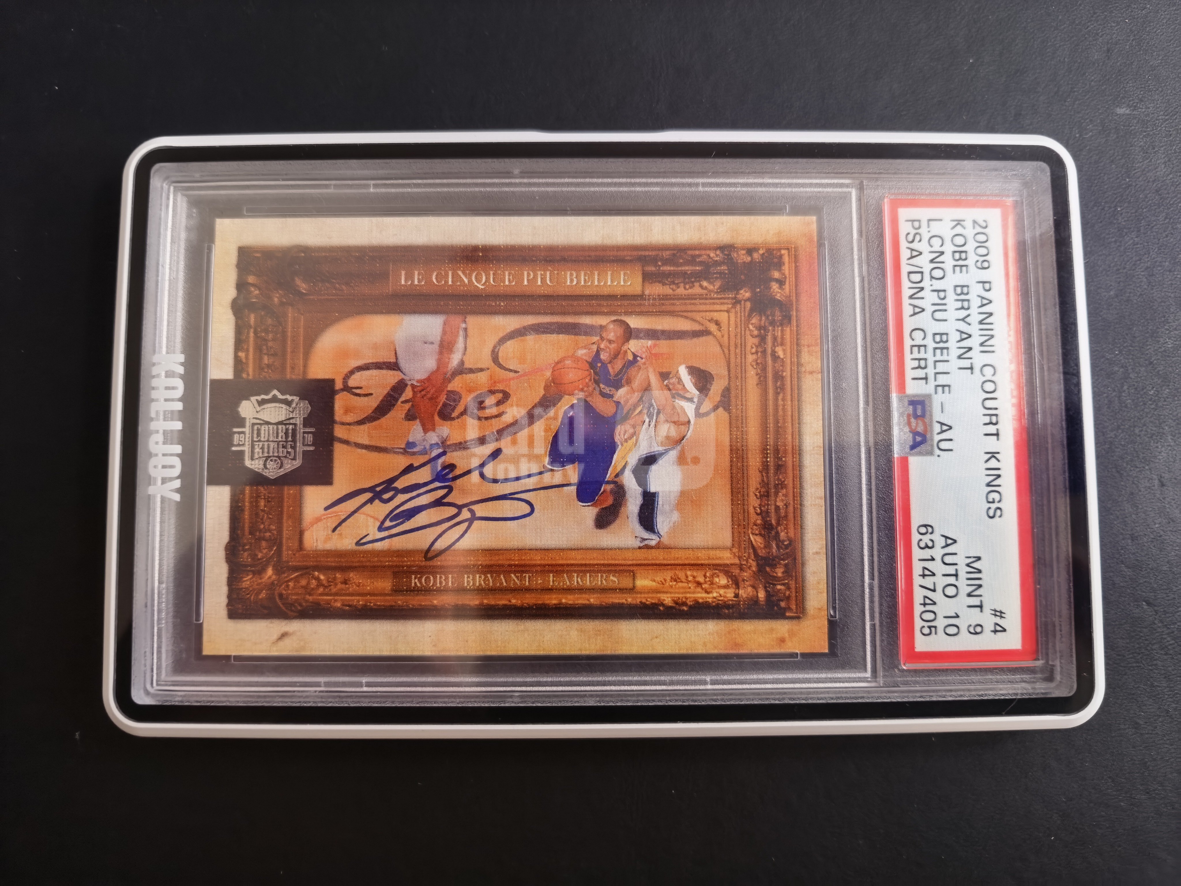 2009-10 Panini Court Kings Kobe Bryant 【肥猫代卖】R10M 油画 元年 湖人 科比 布莱恩特 签字 卡签 法语 大比例 24编 背号编 PSA9 墨迹10 SP