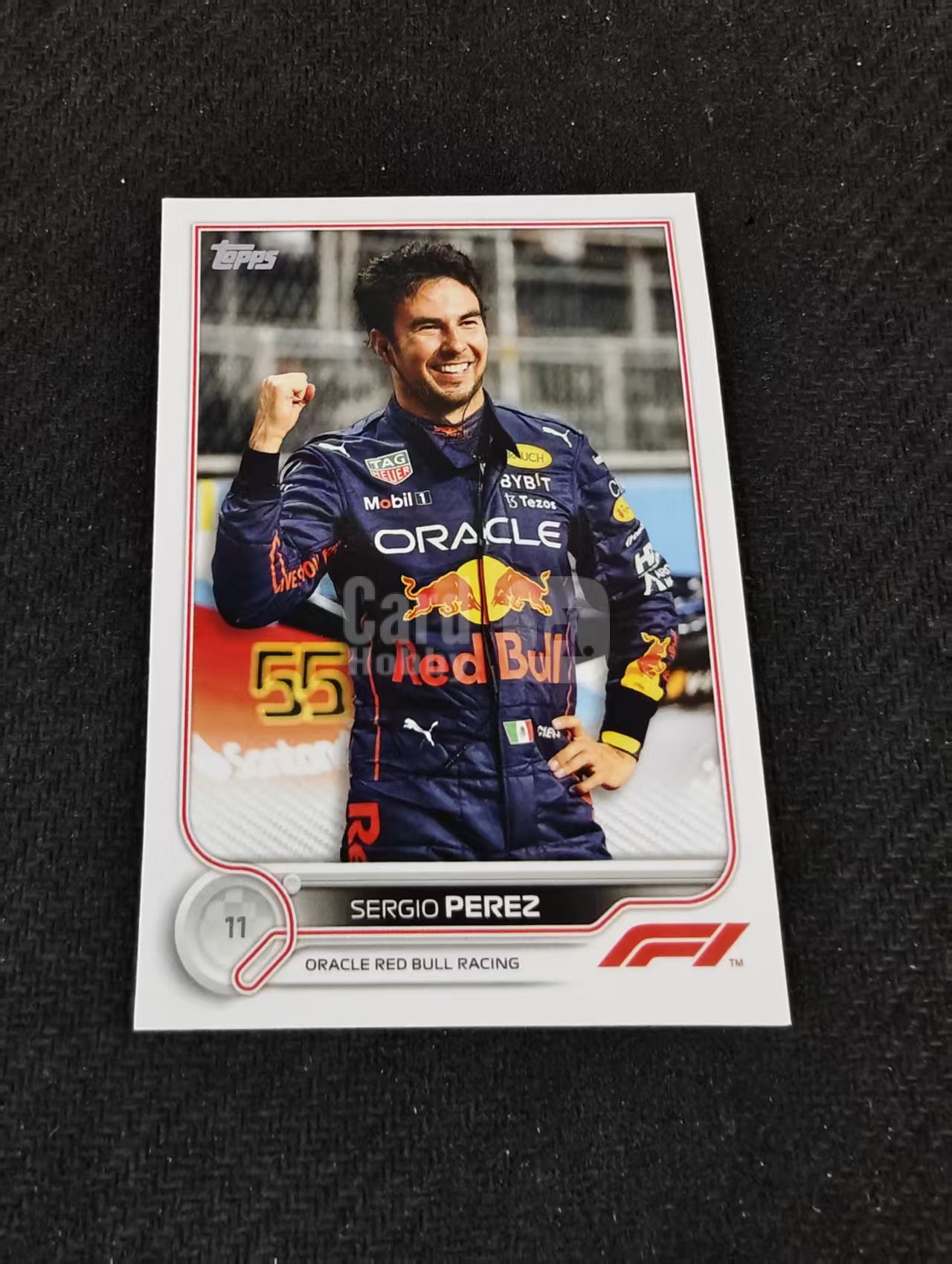 2022 Topps Chrome F1 Sergio Perez 塞尔吉奥 佩雷兹 红牛车队 划痕 边角瑕疵 @22