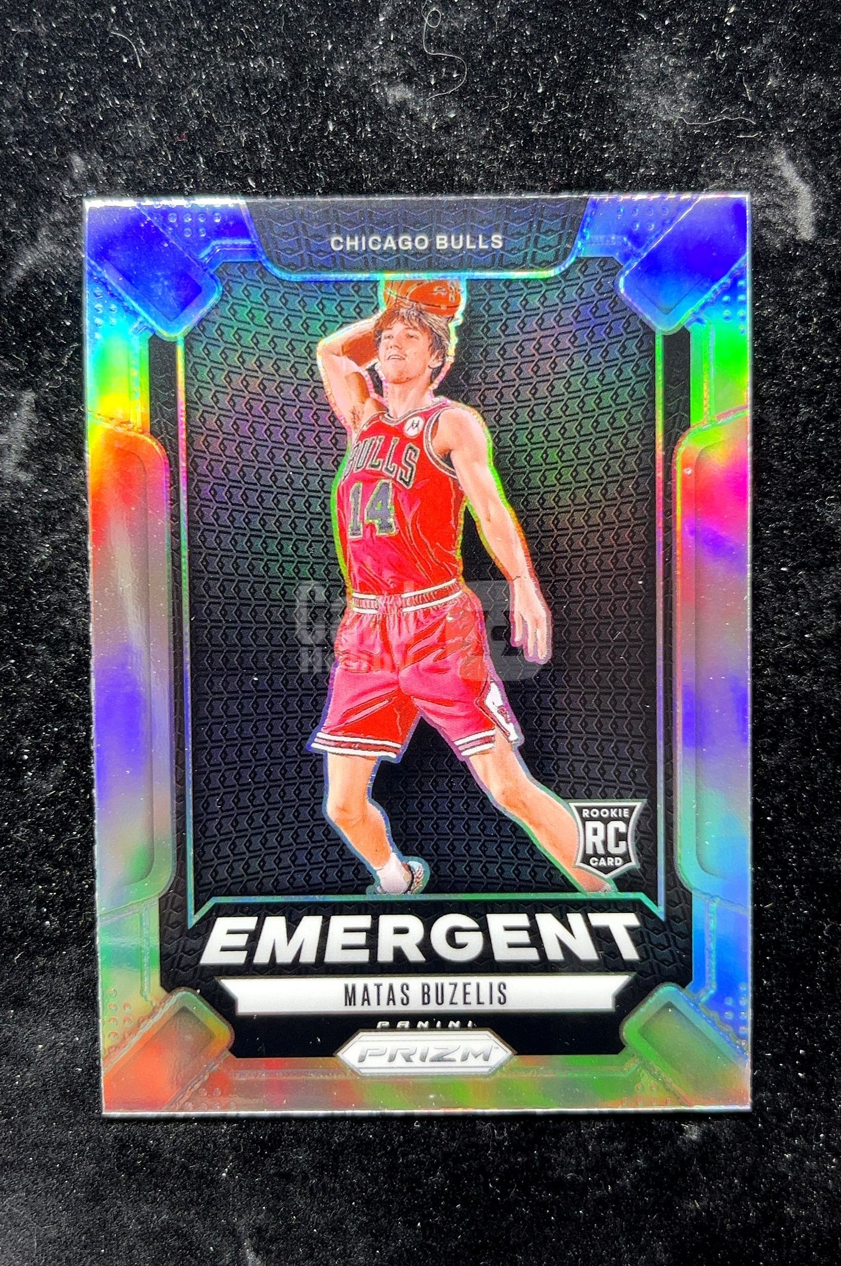 【小白1%代卖】2024 Panini Prizm Emergent 新兴 Matas Buzelis 马塔斯·布泽利斯 银折 折射 新秀 RC 卡品如图 高价值 #7 Chicago 0702