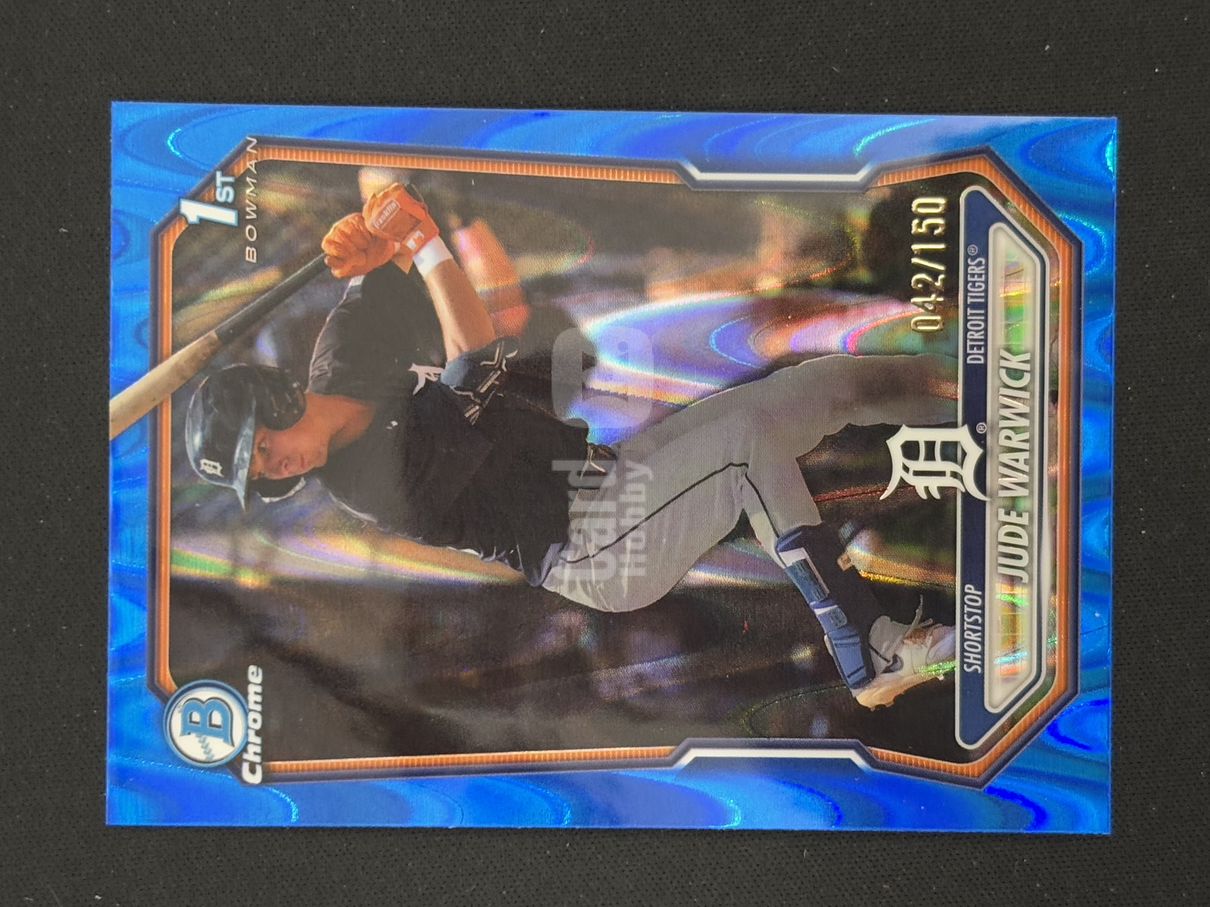 2026 Topps Bowman Jude Warwick 棒球 MLB 底特律老虎 祖德 沃里克 1st 首秀 蓝熔岩折 /150编 - feng