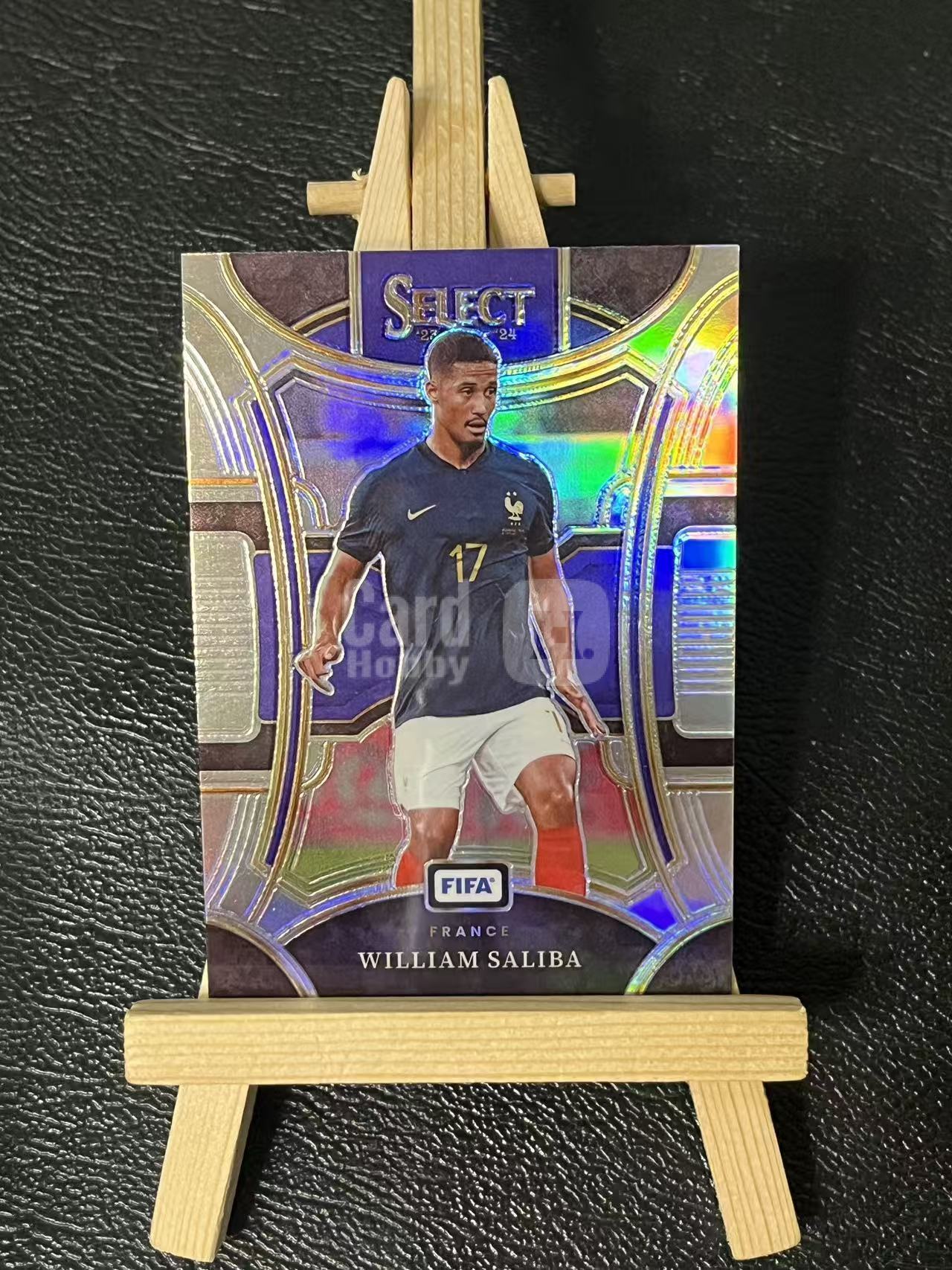 2023-24 Panini Select William Saliba 萨利巴 法国 银折 实卡精美 卡品如图 LA-2