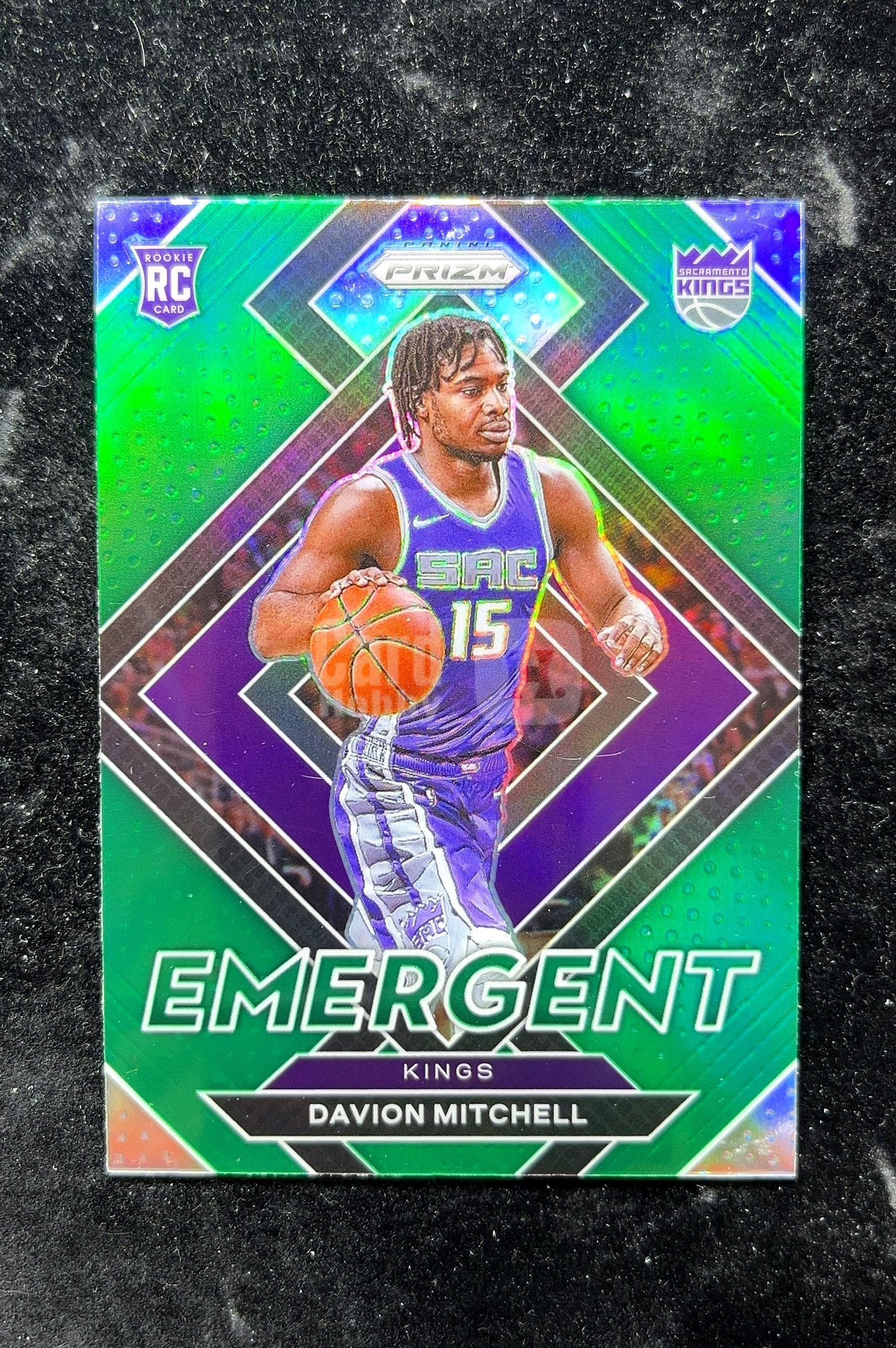 【小白1%代卖】2021 Panini Prizm Emergent 新兴 Davion Mitchell 达维恩·米切尔 绿折 折射 新秀 RC 卡品如图 高价值 #25 0702