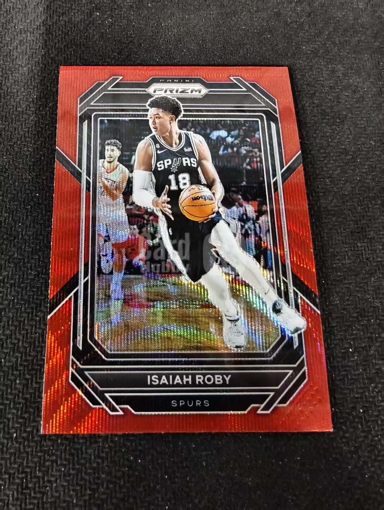 2022-23 Panini Prizm Isaiah Roby 以赛亚 罗比 马刺 红波纹 PZ 划痕 边角瑕疵 #216