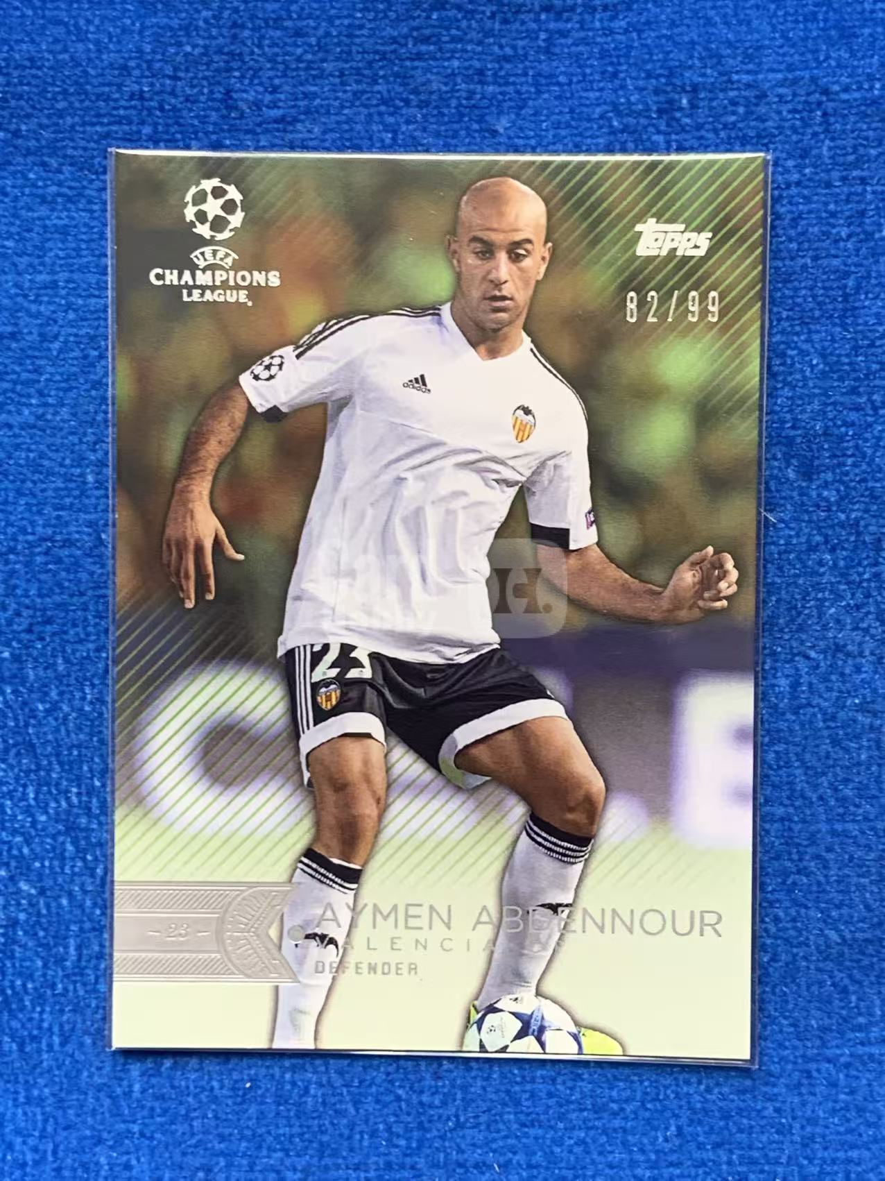 2016 Topps UEFA Champions League Abdennour 欧冠 99编绿折Green 瓦伦西亚Valencia 阿卜杜努尔 摩纳哥Monaco Werder Bremen