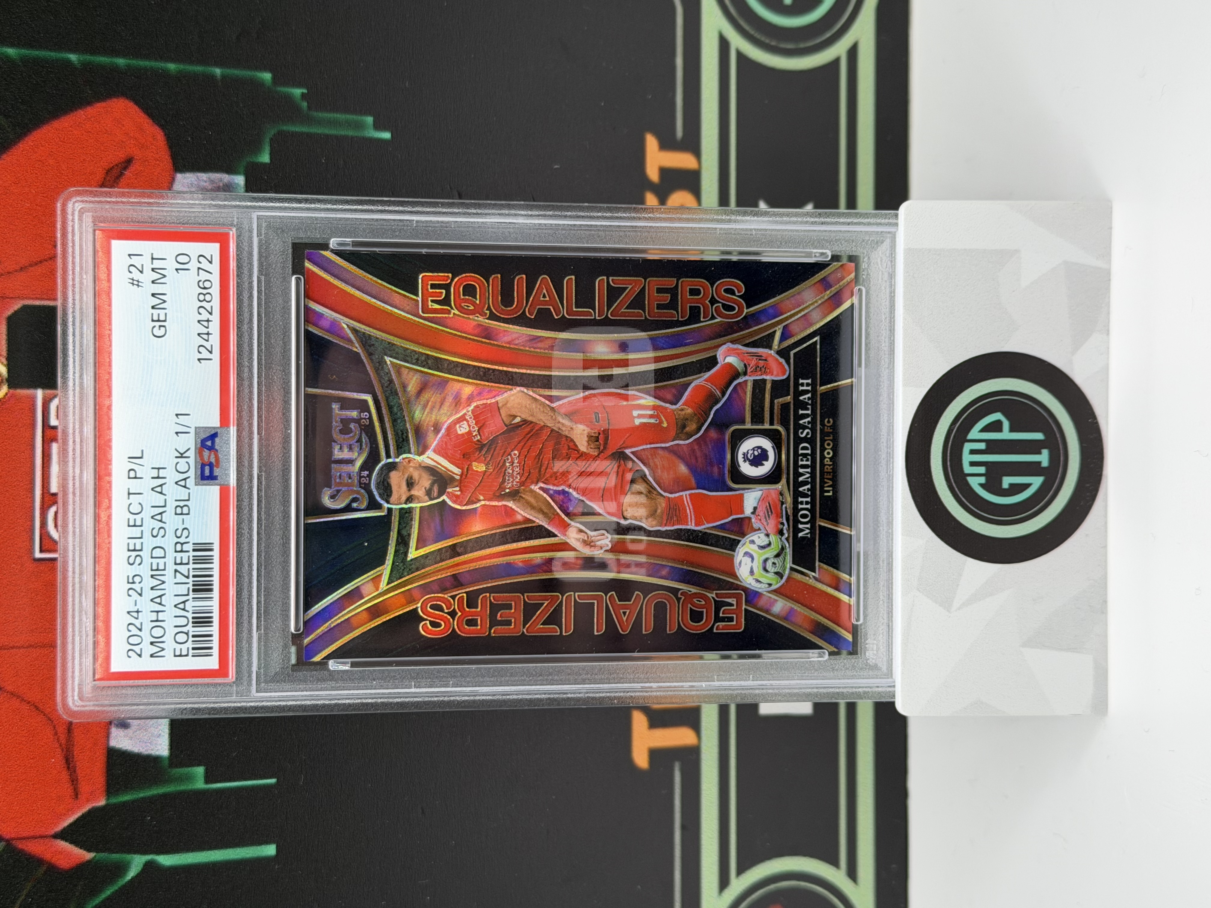 【GTP】2024-25 Panini Select PL Mohamed Salah 萨拉赫 Equalizers Black 1/1 1of1 PSA 10 独一无二 超级一编 利物浦 红军 埃及 英超传奇 SSP 超短印 