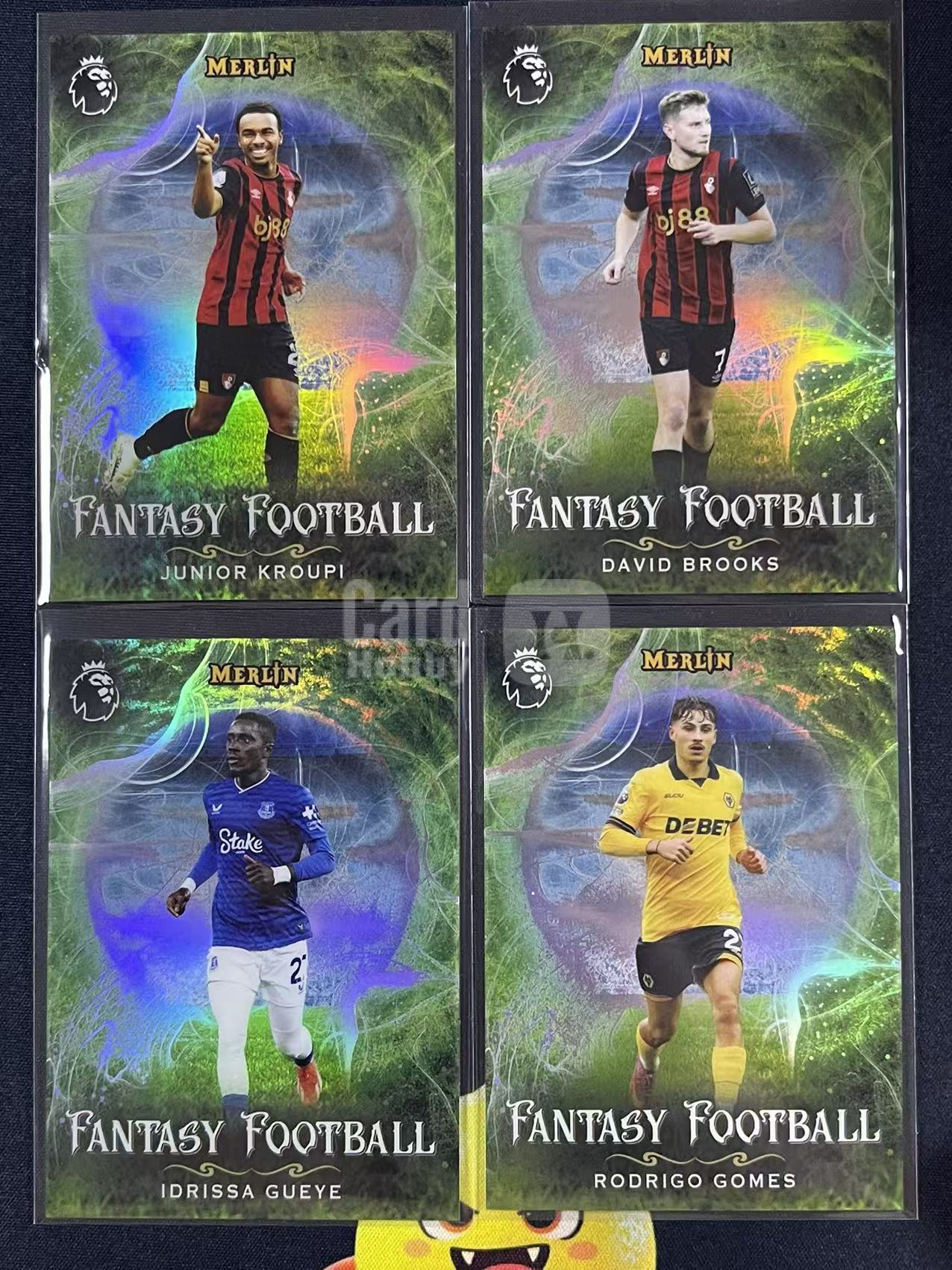 2026 Topps Premier Merlin Fantasy Football 英超梅林 克鲁皮，大卫・布鲁克斯，伊德里萨・盖耶，罗德里戈・戈麦斯  梦幻足球特卡 卡品如图 一图lot 老宫