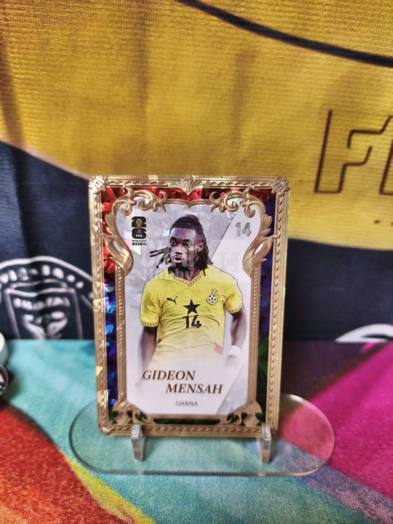 2026 Panini World Cup 卡游 帕尼尼 世界杯 鎏金特卡 浮雕特卡 加纳 Gideon Mensah 门萨 实卡好看 收藏投资必备