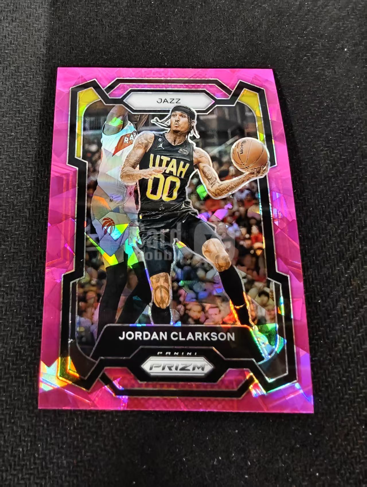 2023-24 Panini Prizm Jordan Clarkson 乔丹 克拉克森 爵士 粉碎冰 PZ 划痕 边角瑕疵 #65