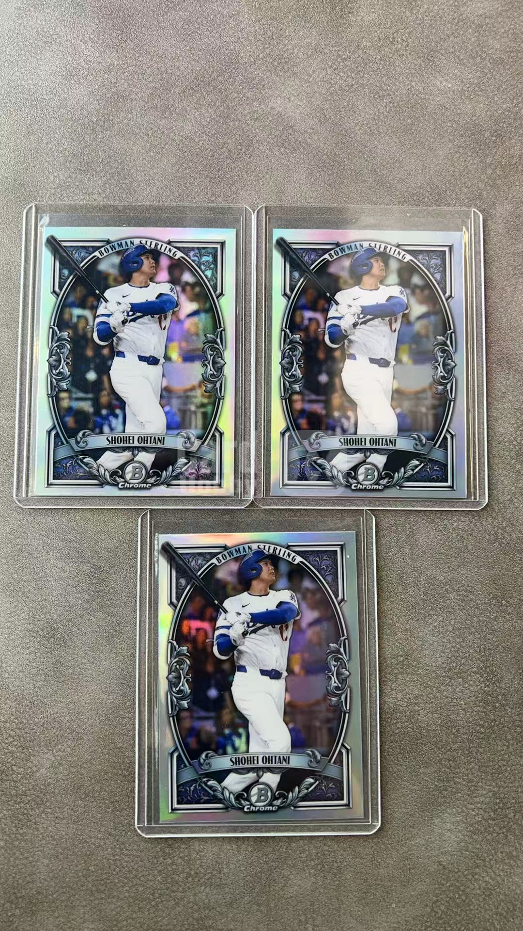 8288【330球星卡实体店代卖】2026 Topps BOWMAN Chrome Shohei Ohtani 大谷翔平 洛杉矶道奇 银折 3张 LOT 仅顺丰寄付 (WWTY)