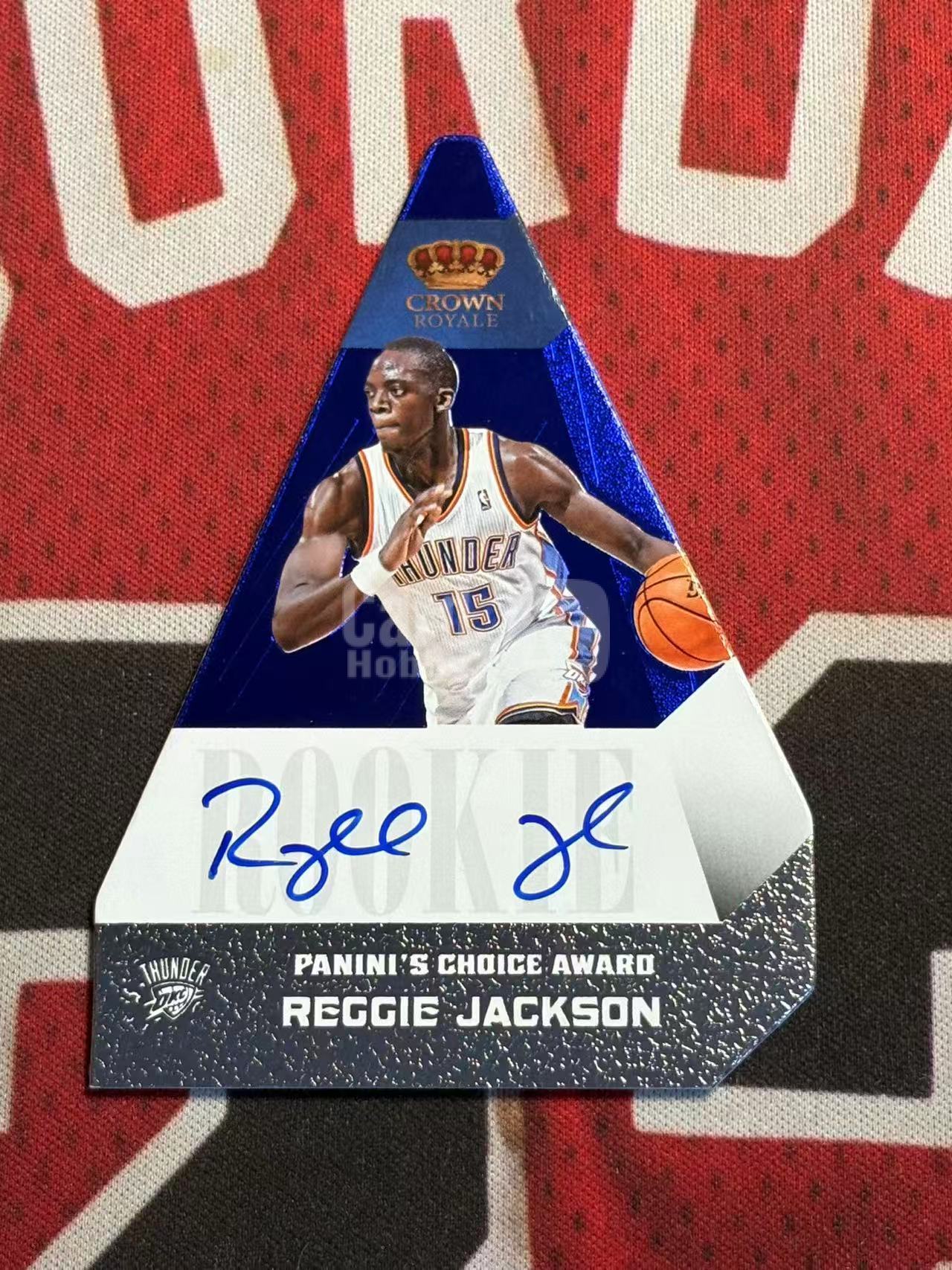 2012-13 PANINI PREFERRED 小书系列 Reggie Jackson 雷霆 新秀次年 雷吉杰克逊 49编 签字卡 卡签 异形切割签字卡 专收凑套必备【烂臭嘴拍卖】