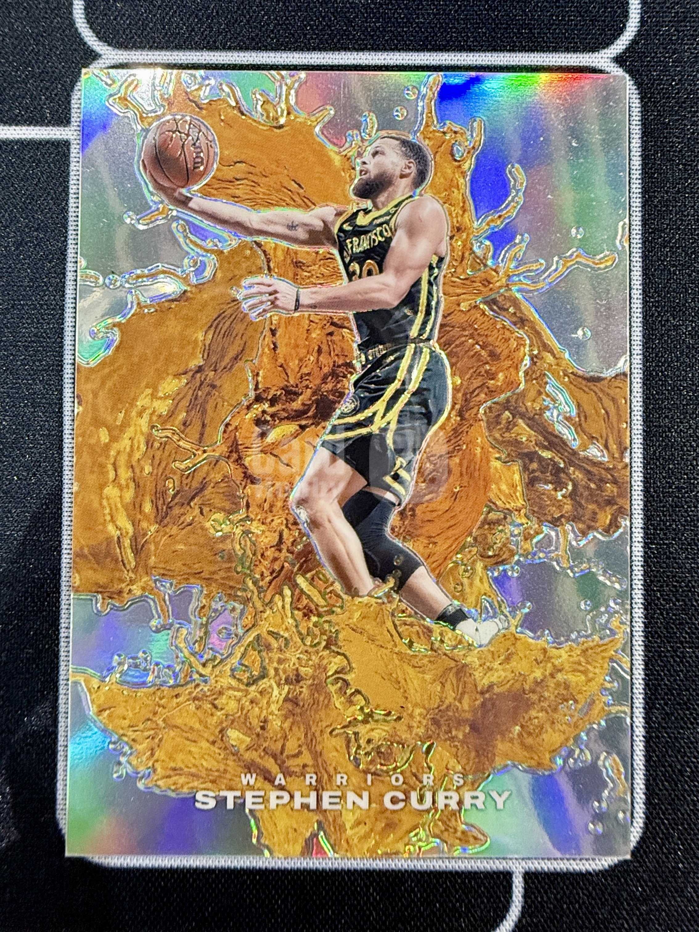 2024 Panini National NSCC Stephen Curry Gold Color Blast Splash 13/99编 鎏金水花泼墨 库里 勇士 国展限定【芥末-蘑菇】
