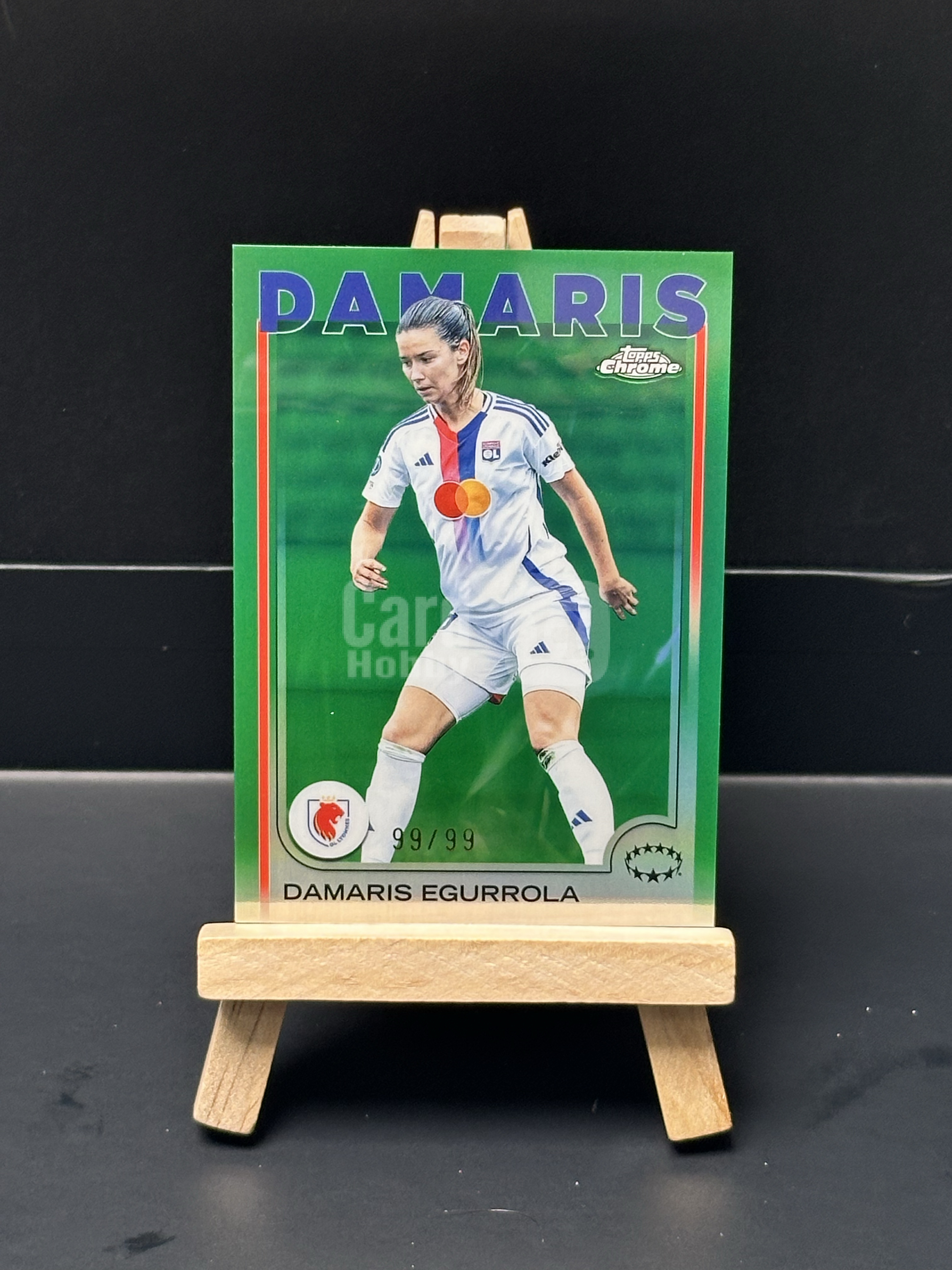 2025 Topps Chrome Damaris Egurrola 女足TC 达马里斯 埃古罗拉 99/99编 绿折 收藏必备【妮蔻 1%手续费 ZZ】