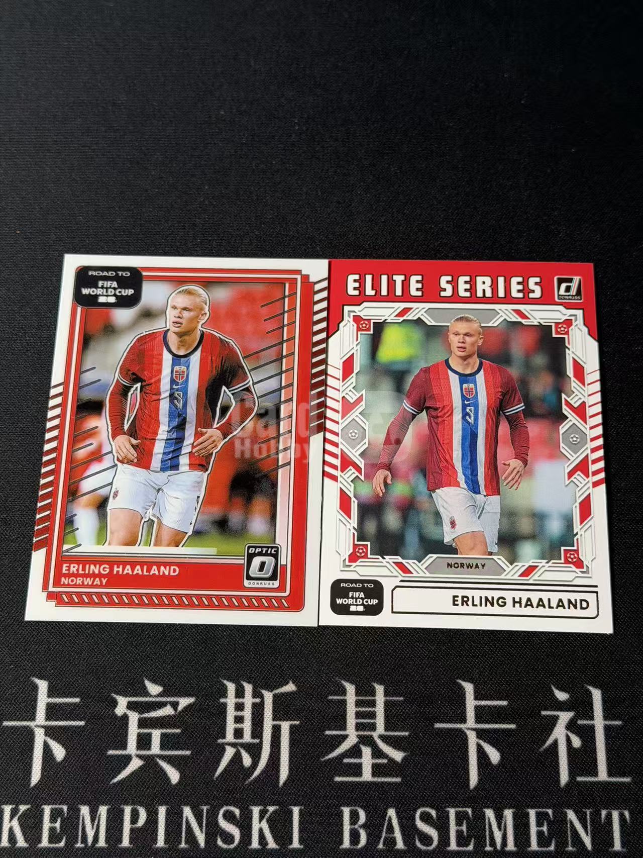 2025-26 Panini Donruss Erling Haaland 【卡宾】哈兰德 挪威 首届世界杯 最新世界杯之路杜蕾斯 O版BASE 精英特卡 2张LOT 包膜无夹 介意勿拍 专收凑套必备