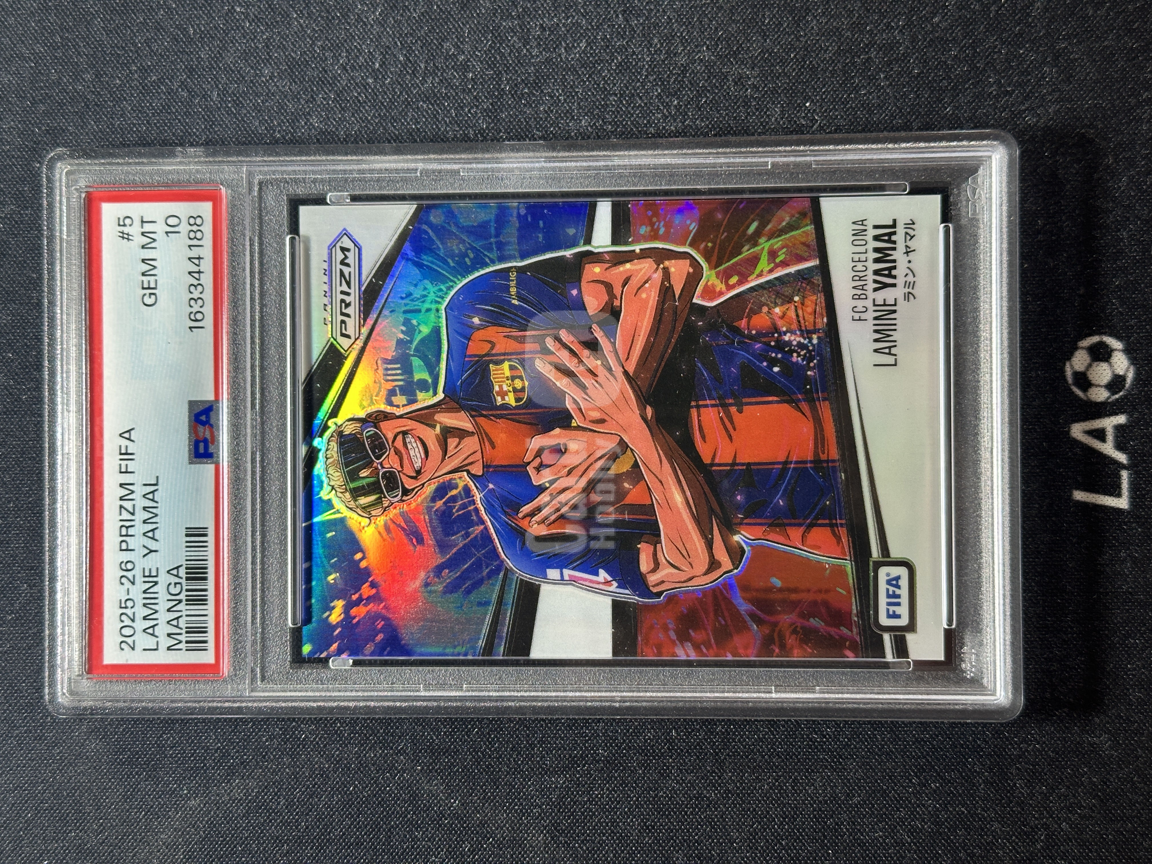 【LA拍卖精品-足球】2025-26 Panini Prizm FIFA Lamine Yamal PZ 巴塞罗那 巴萨 拉明 亚马尔 西班牙 银折 Manga 漫画 日漫 特卡 大比例SSP PSA10分 完美卡品 专收凑套必备 YYA