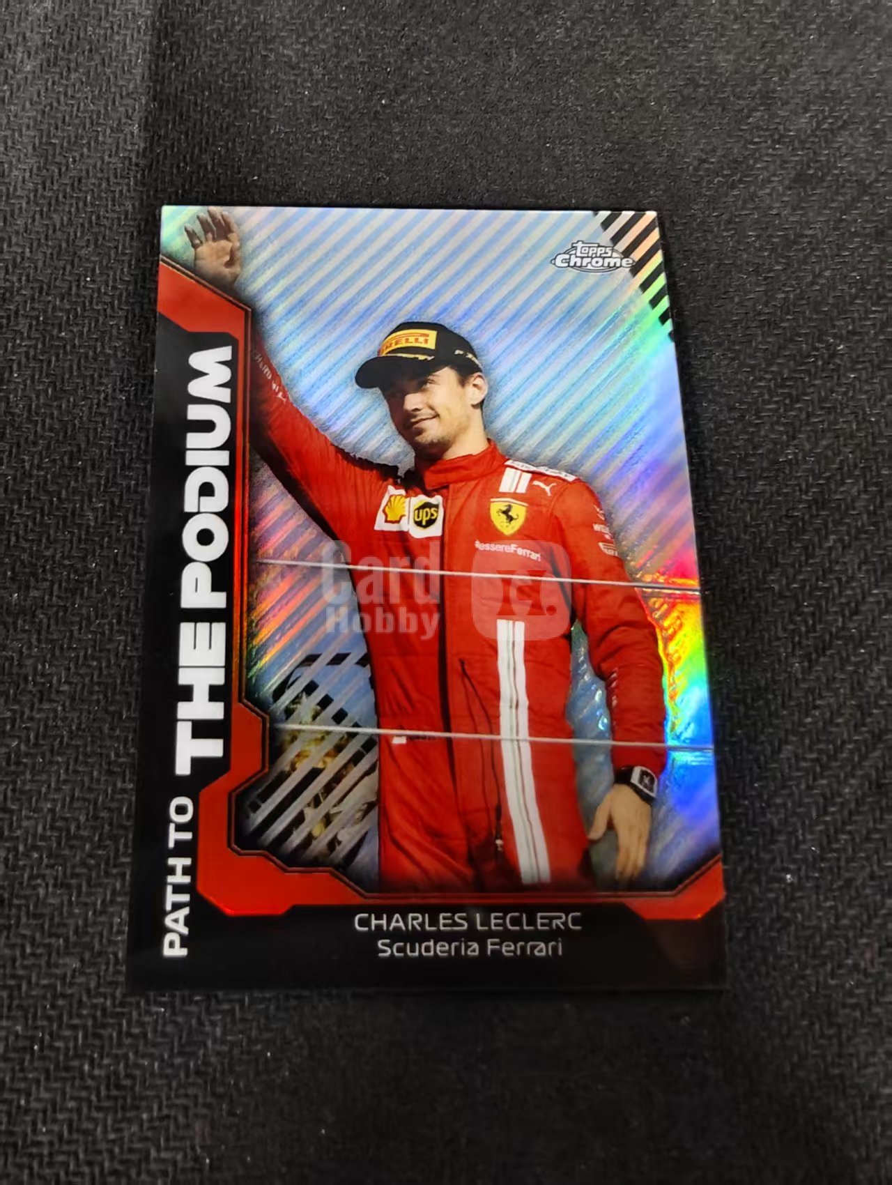 2021 TOPPS F1 CHROME Charles Leclerc 查尔斯 勒克莱尔 法拉利 银折 the podium特卡 边角瑕疵 #CL