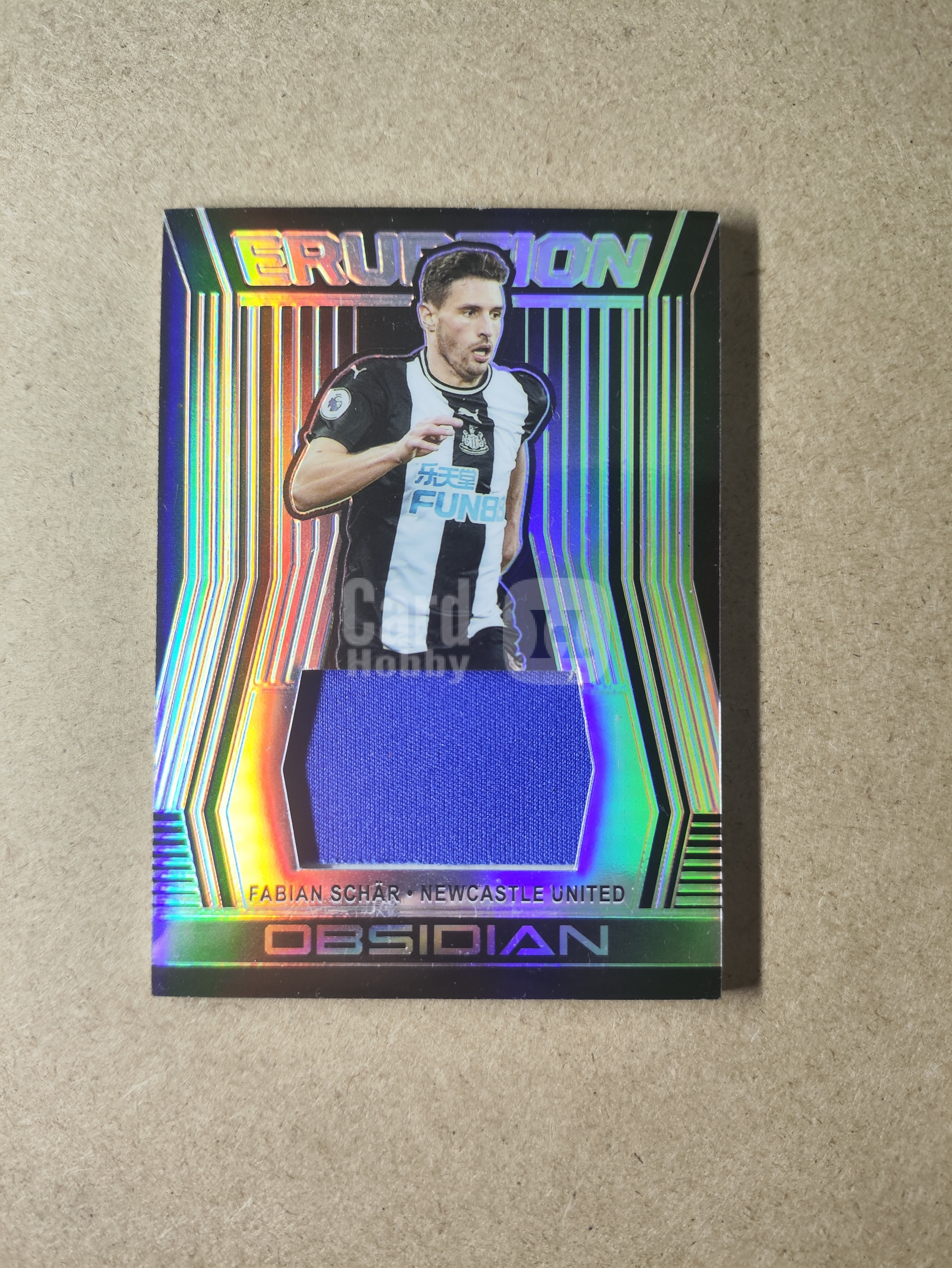 2019-20 Panini Obsidian Fabian Schar 黑曜石 纽卡斯尔联 纽卡 法比安 舍尔 球衣切割 小窗物料 特卡 银折 019/199编 卡品如图 收藏必备