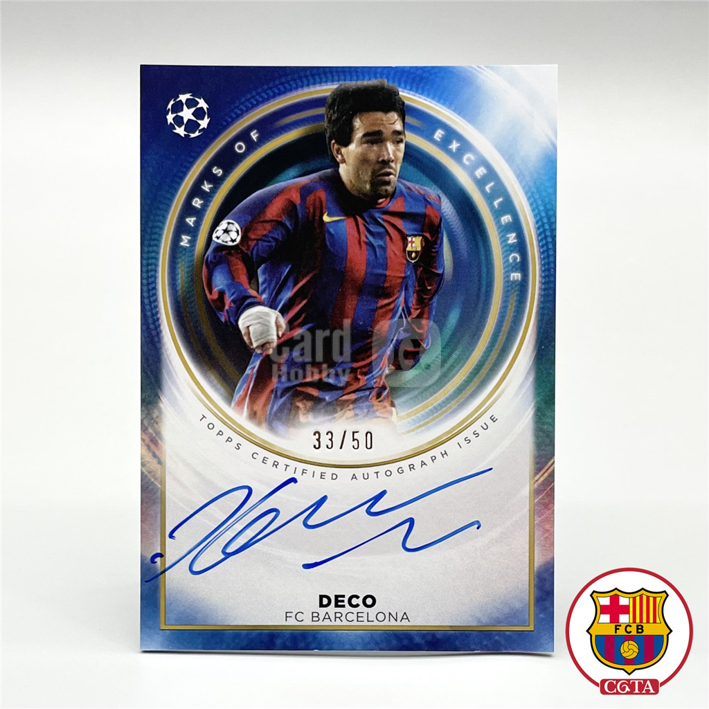 【CGTA 卡签】2025-26 Topps 欧冠Inception盗梦空间 巴萨 德科 33/50编 金折 完美签字 插放版 卓越标志签 卡签 细节如图 葡萄牙 波尔图 切尔西 Deco 越秀山2679088 #xjj#