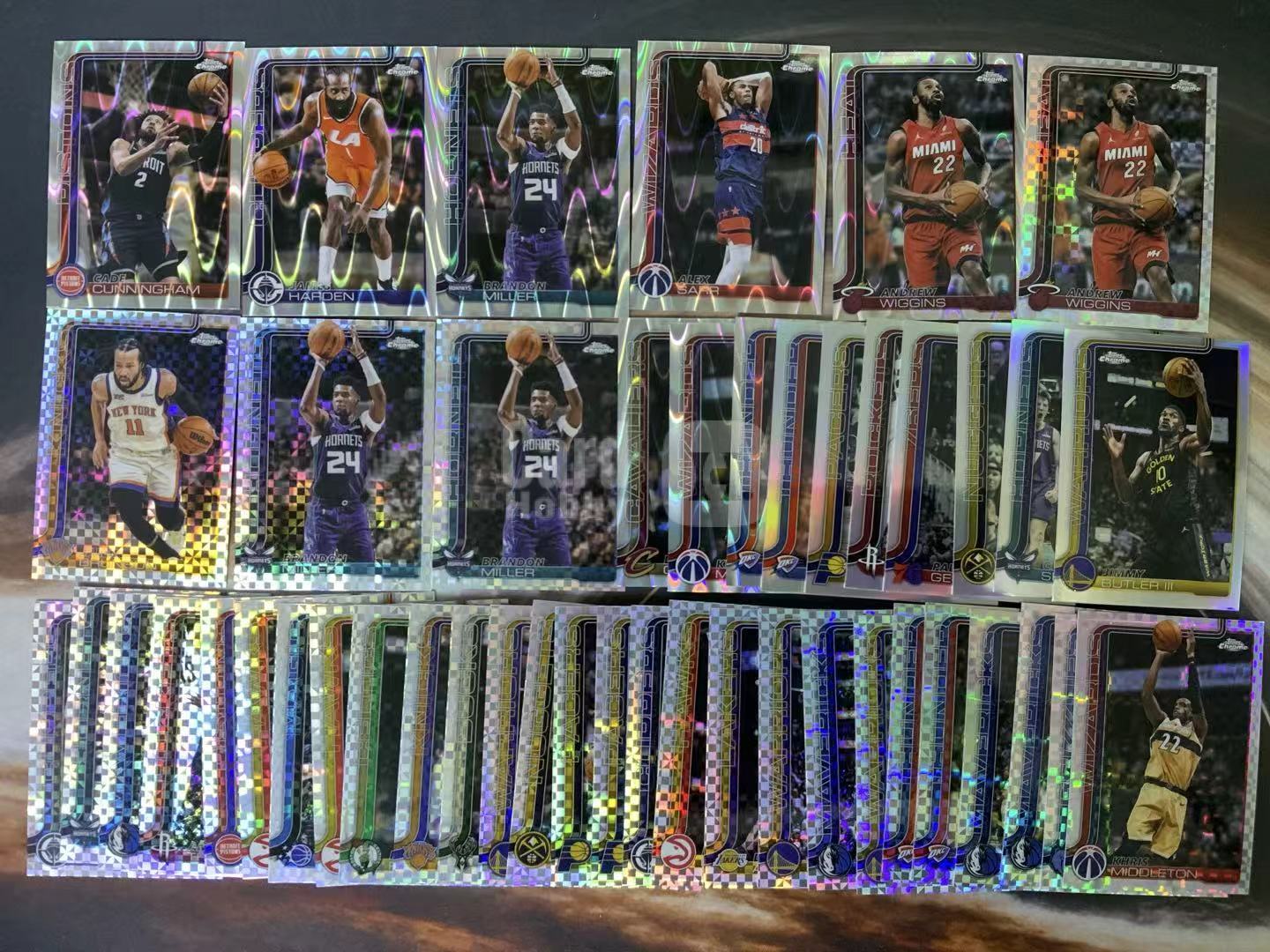 2026 Topps Chrome James Harden tc update 詹姆斯 哈登 康宁汉姆 米勒 萨尔 维金斯 等 熔岩折 格子折 棋盘折 卡品如图 跑跑