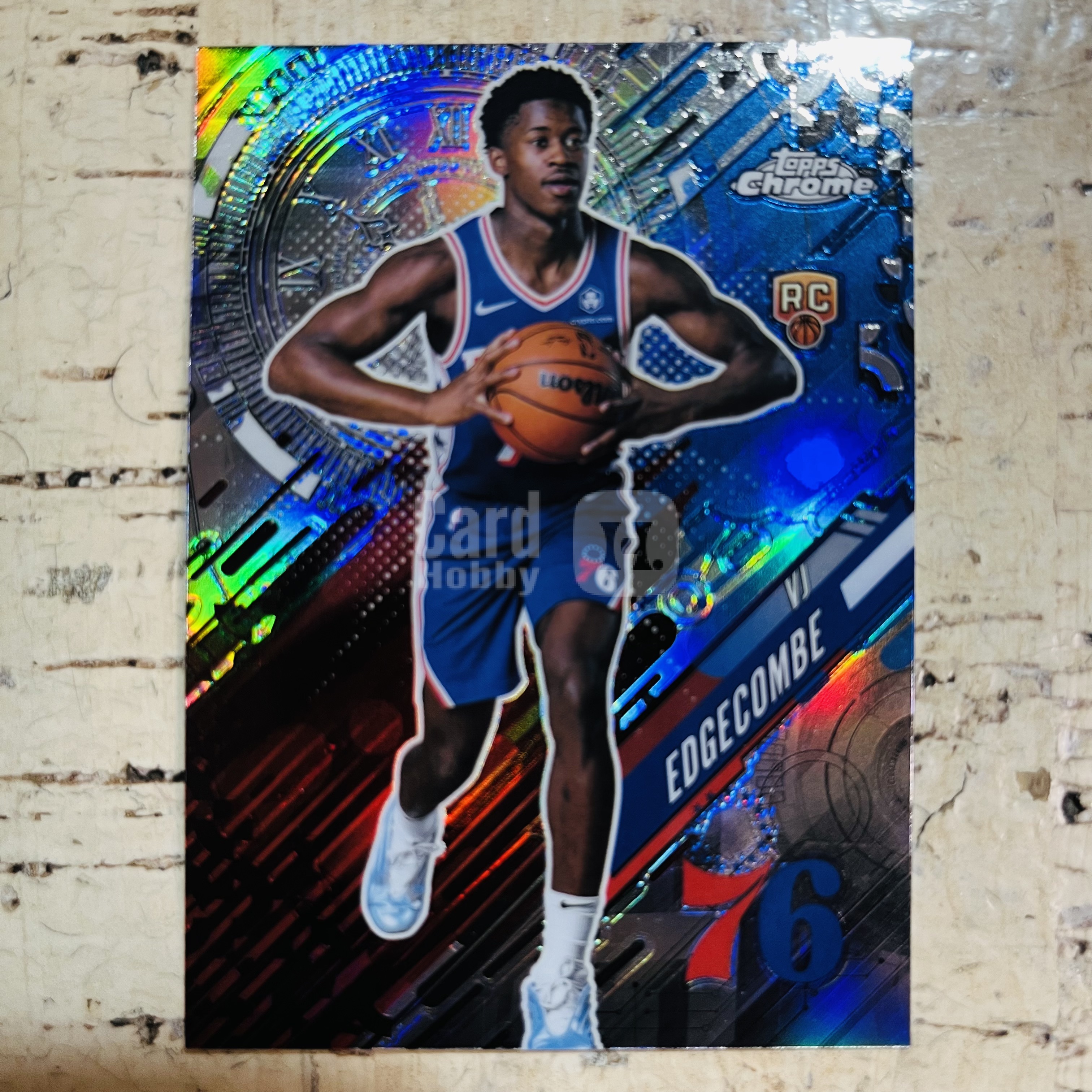 2025-26 Topps Chrome VJ Edgecombe RC 新秀 76人 vj 埃奇库姆 正银折 银折射 go time 关键时刻 特卡 第2张【小卡迷拍卖 可累积半年】